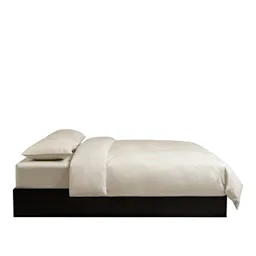 Percale Sand/White bäddset