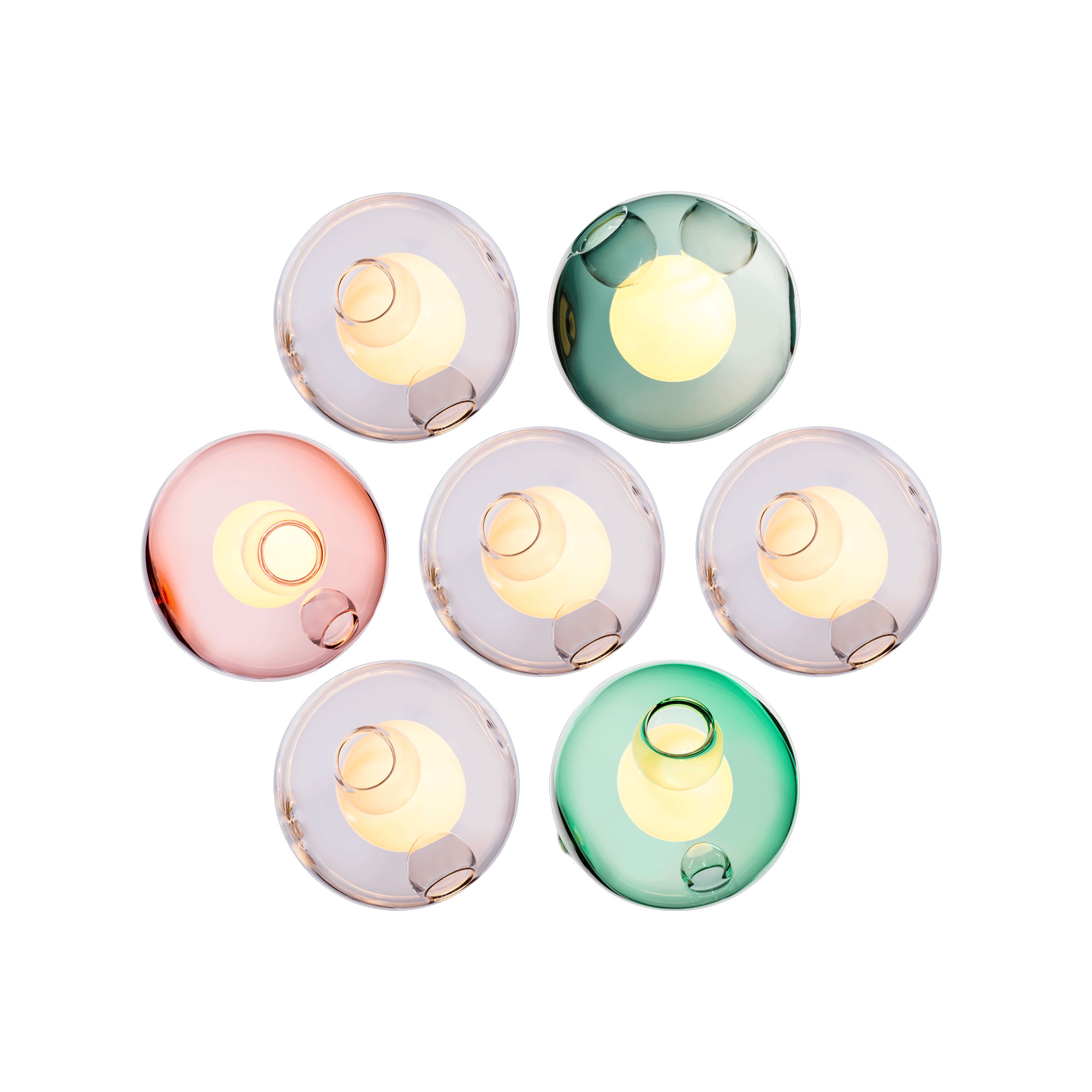 Bocci - 28.7 Cluster, Multi - 17 - Klusterlampor - Omer Arbel - Flerfärgad