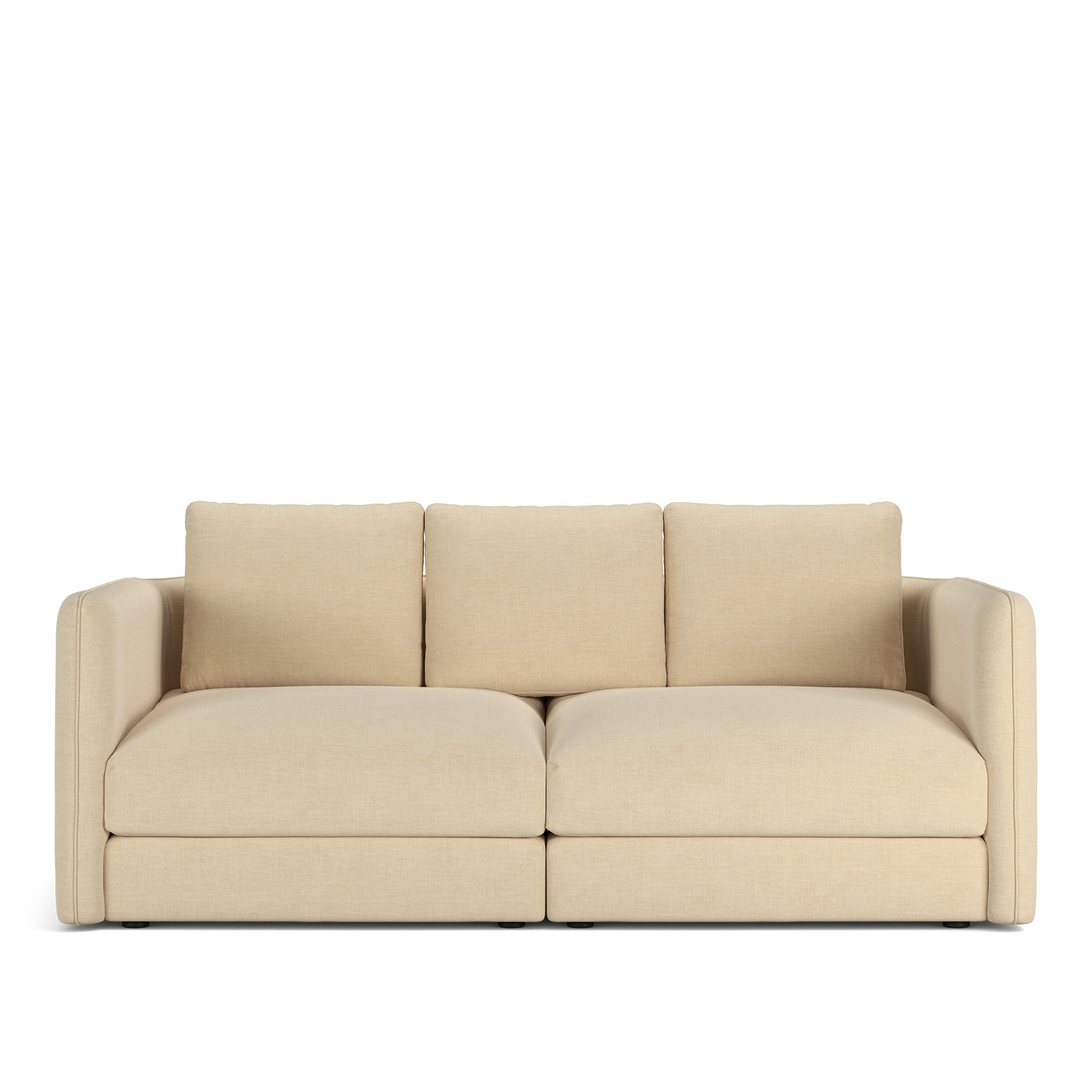 NOGA - Pavarotti 2-Seater, Removable Cover, Cushion Variant 02, Sienna 101 - Soffor - Beige