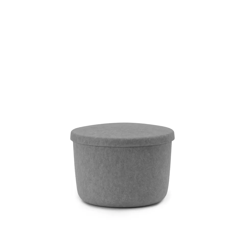 Hide Storage Pouf Small