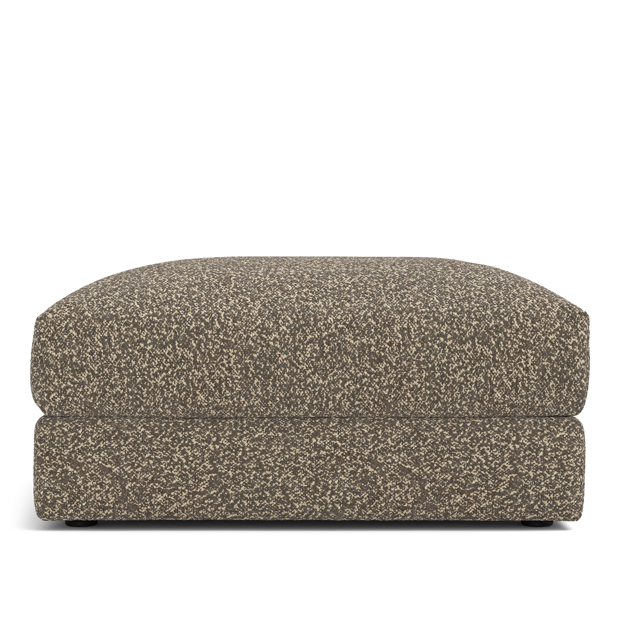 NOGA - Pavarotti Ottoman Vellus 02 Fixed Upholstery - Fotpallar - Dun/Metall/Tr&auml;/Skum