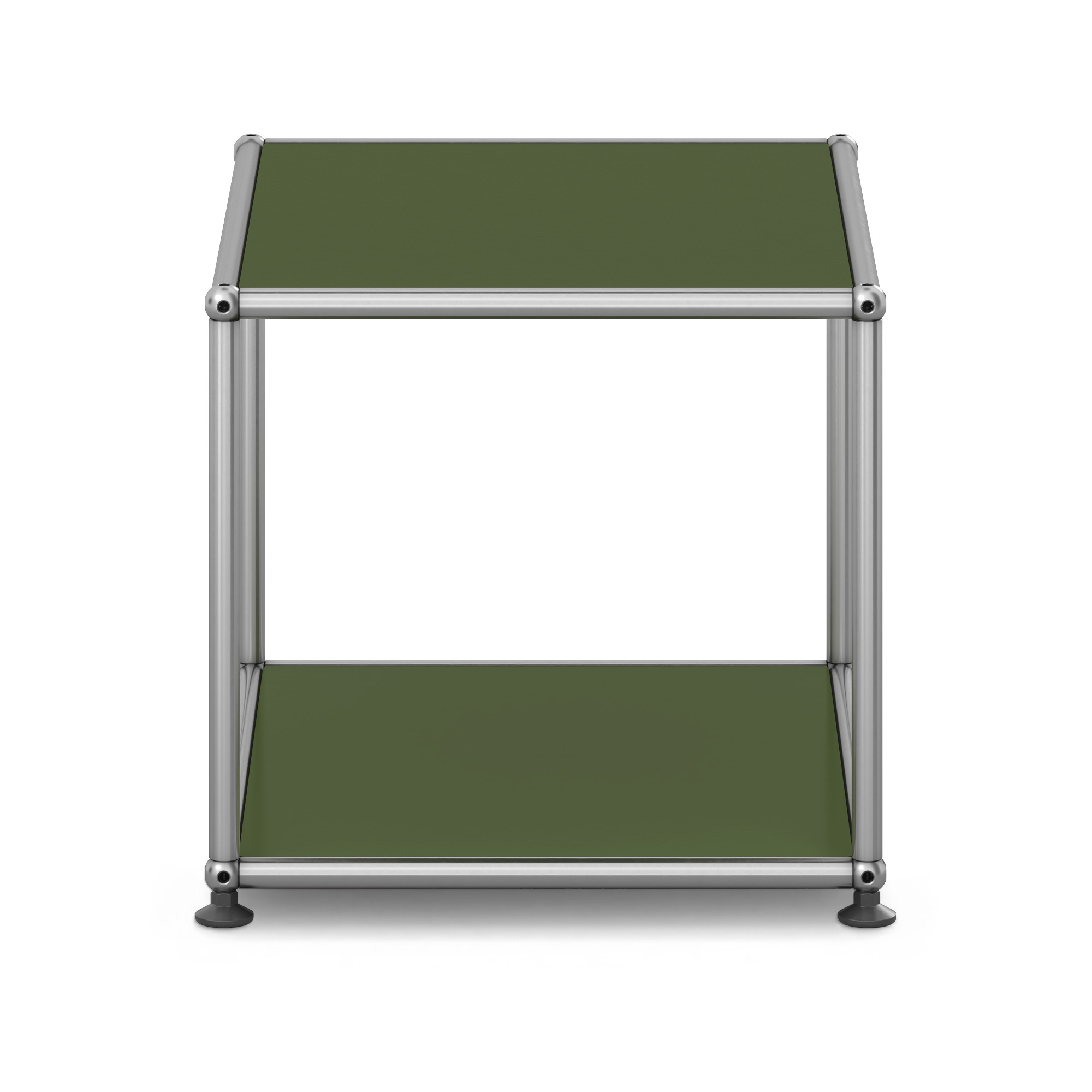 USM - USM Haller M21 36 Olive Green - Sidobord - Fritz Haller & Paul Schärer - Grön - Metall | Möbler - Bord - Sidobord | Möbelexperten