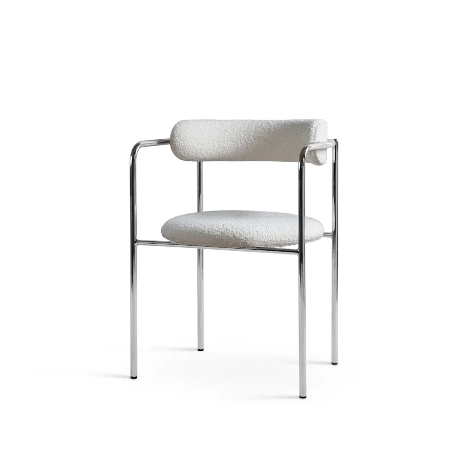 FF Chair Rounded Chrome Legs