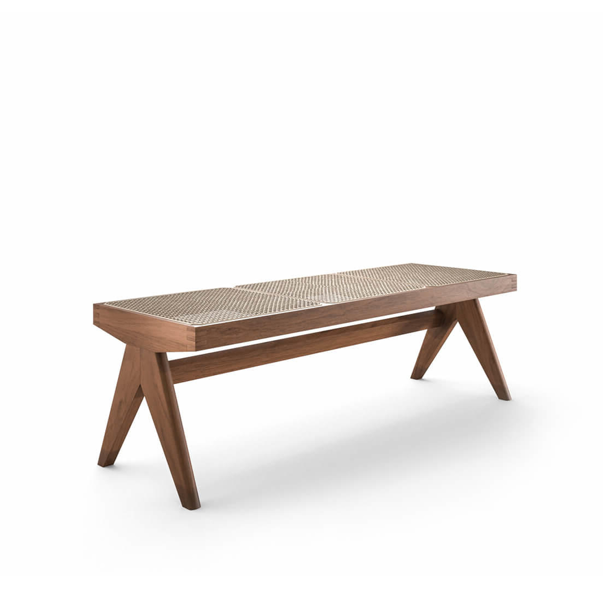 Cassina - 057 01 Civil Bench / Natural Teak - Bänkar - designer_pierre_jeanneret - Träfärgad - Trä