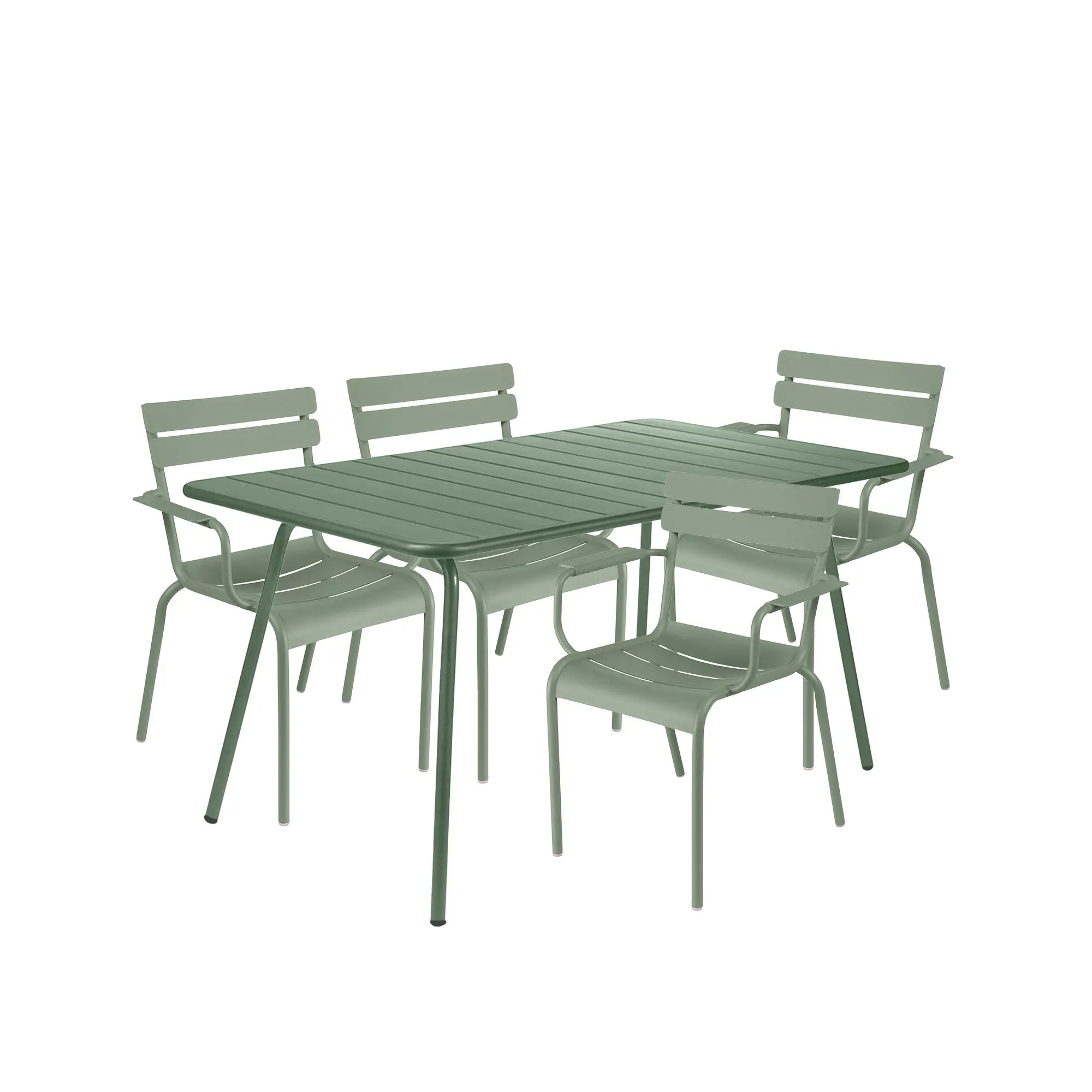 Luxembourg matgrupp bord & 4 karmstolar