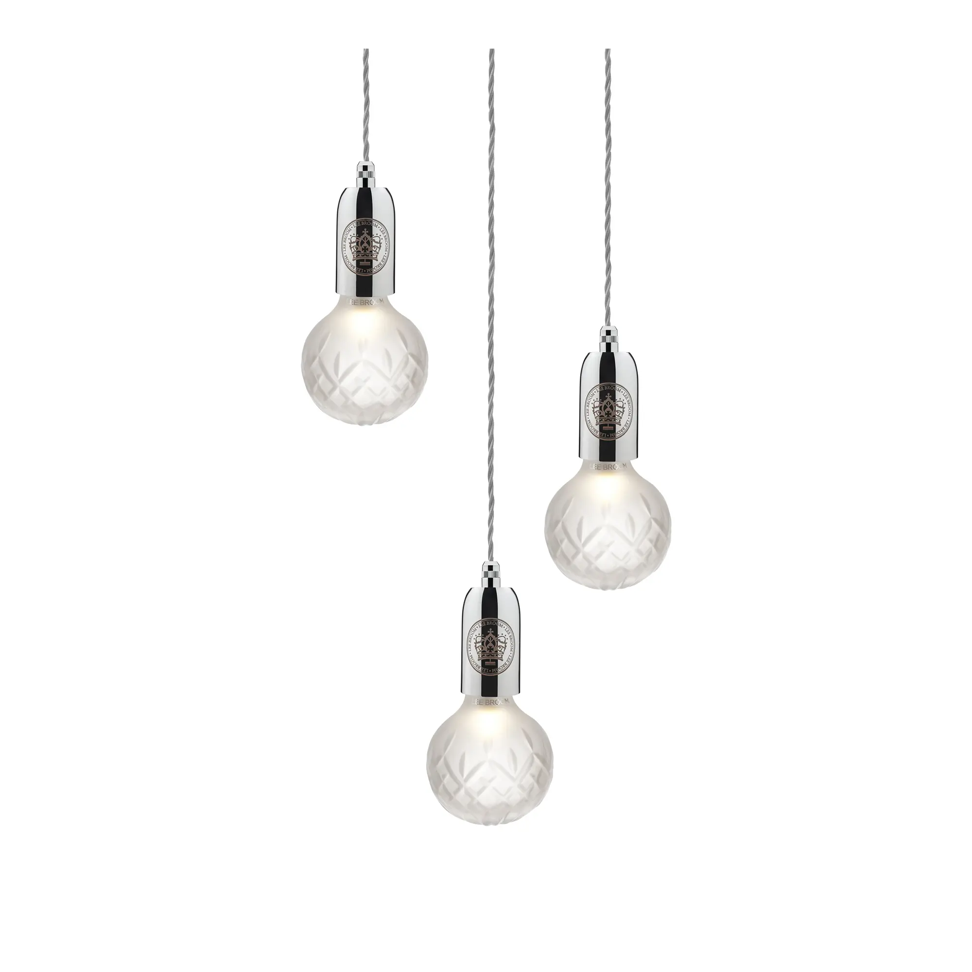 Crystal Bulb Chandelier 3 Piece