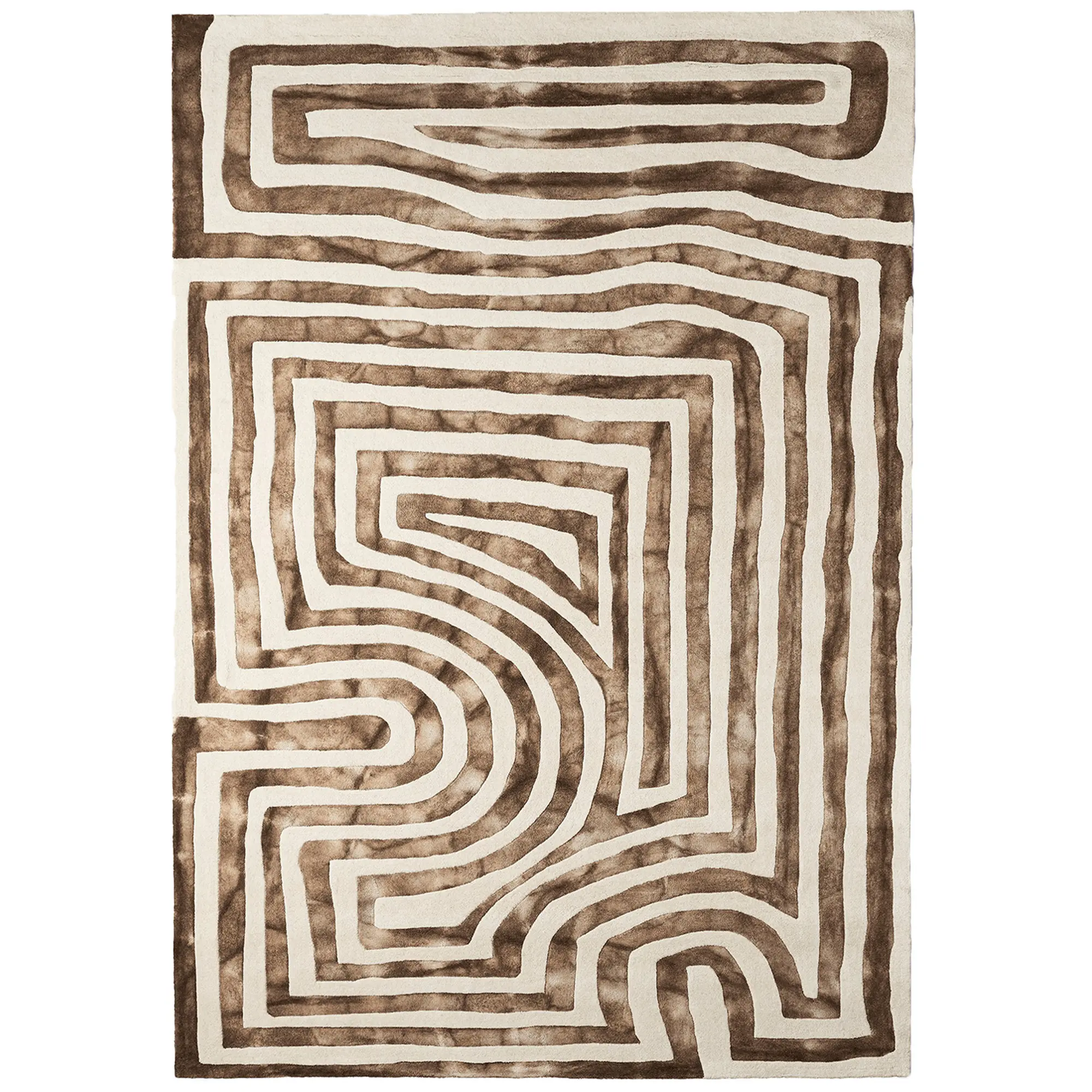 Psychedelic Labyrinth ullmatta beige