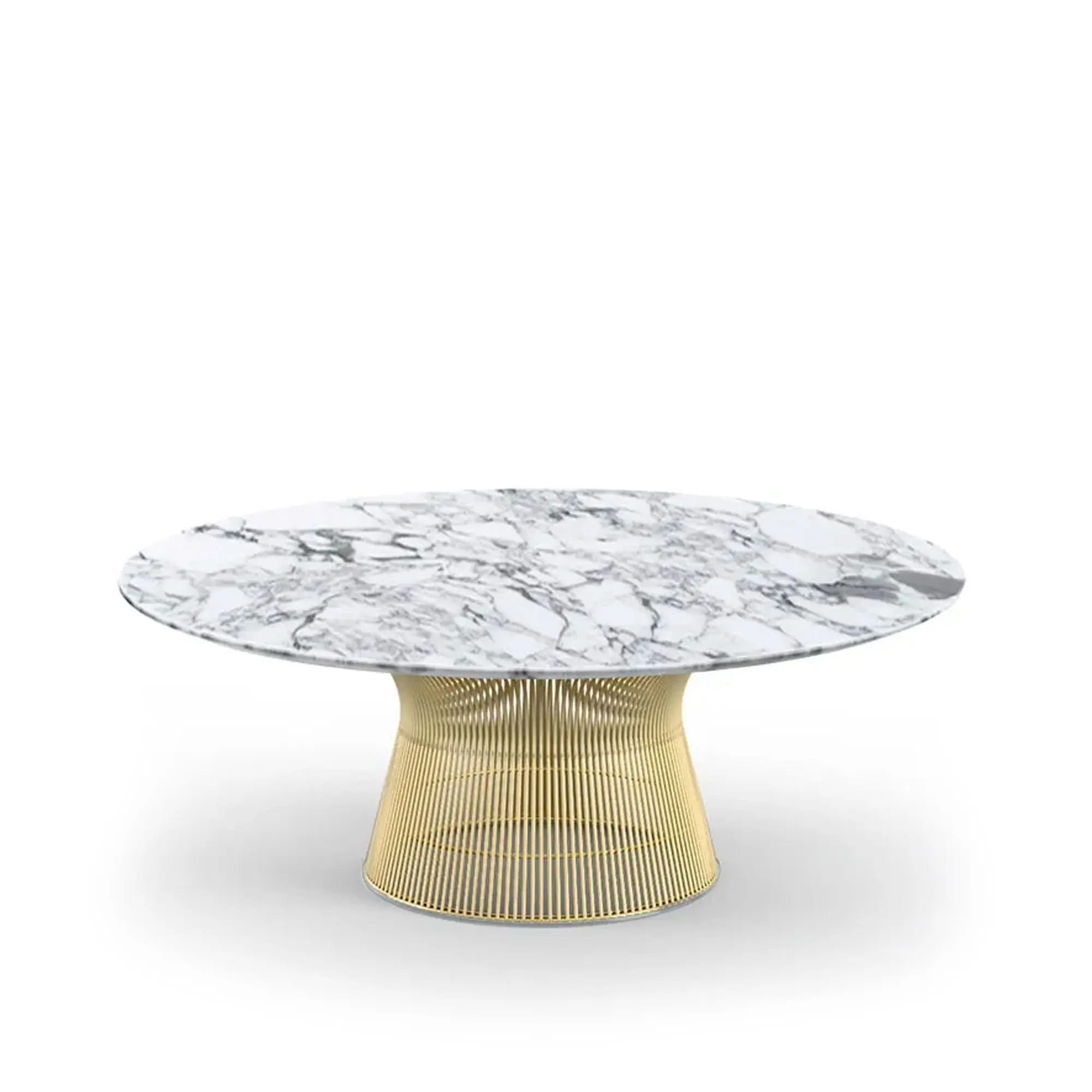 Platner salongbord Ø 107 cm 18K gull