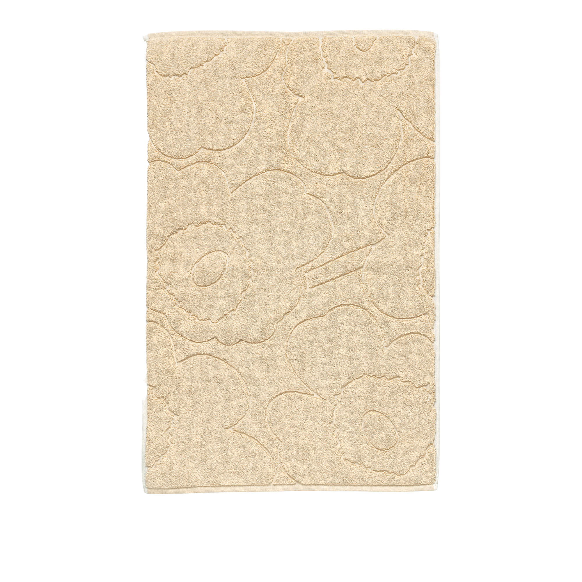 marimekko - piirto unikko bathmat 50 x 80 cm - bomullsmattor - maija isola - beige