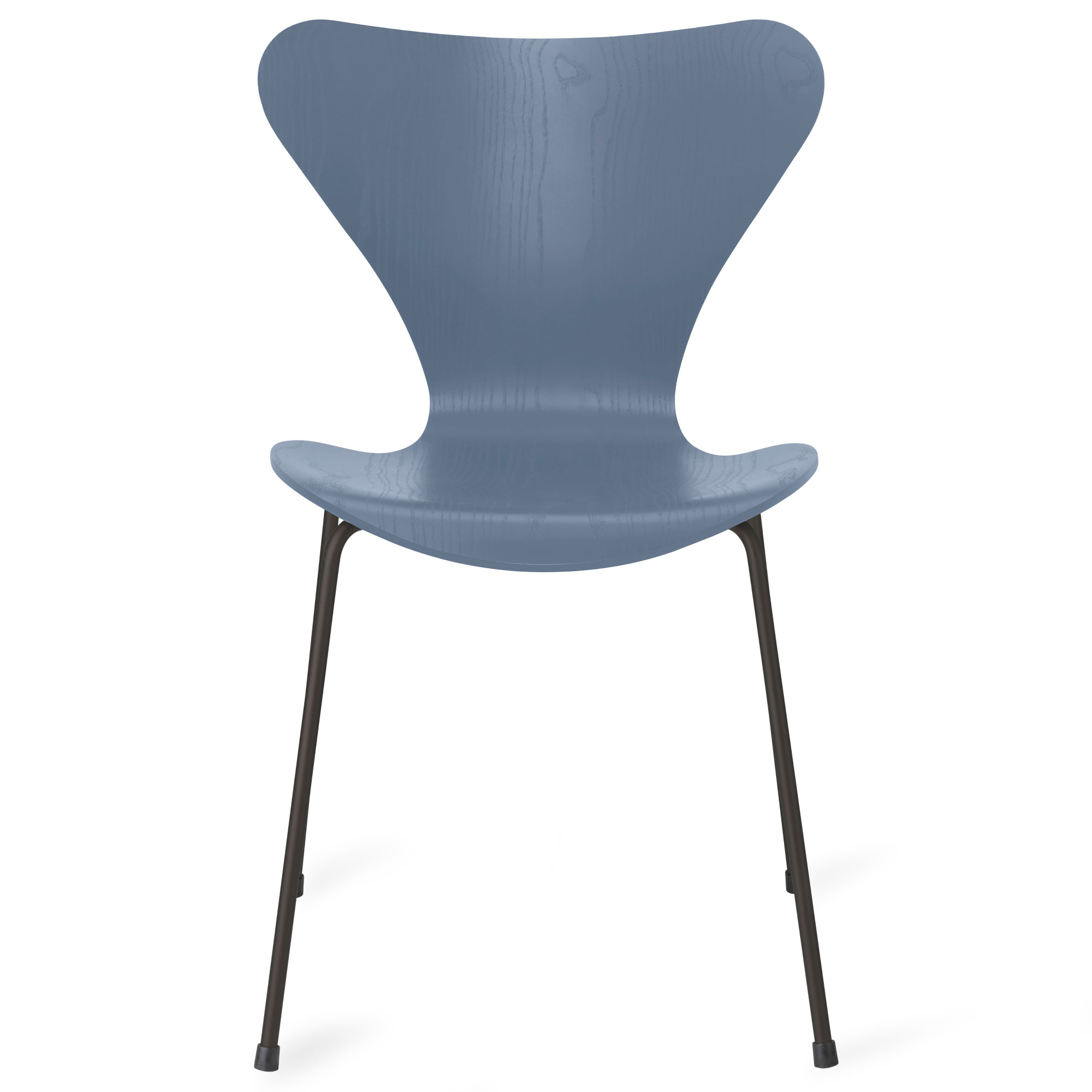 Fritz Hansen - Sjuan 3107 stol färgad askfanér warm graphite / dusk blue - Matstolar - Arne Jacobsen - Metall/Trä | Möbler - Stolar Och Pallar - Matstolar | Möbelexperten