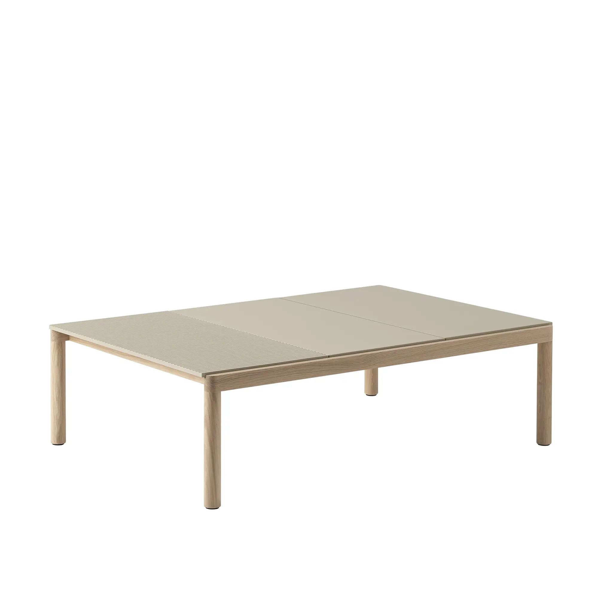 Couple Coffee Table 2 Plain 1 Wavy  120 x 84 x 35