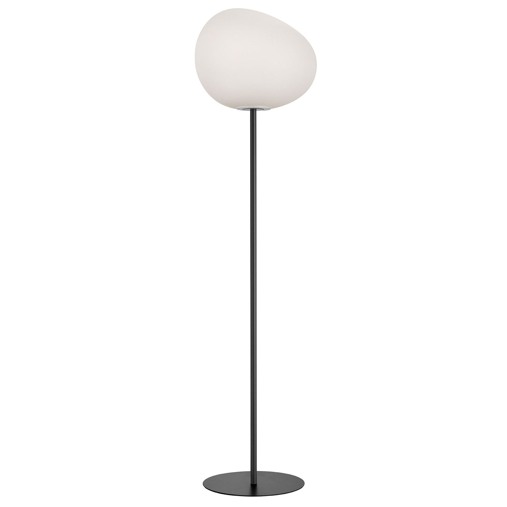 Foscarini - Gregg Grande golvlampa graphite/white - Sk&auml;rmlampor - Ludovica & Roberto Palomba - Gr&aring;
