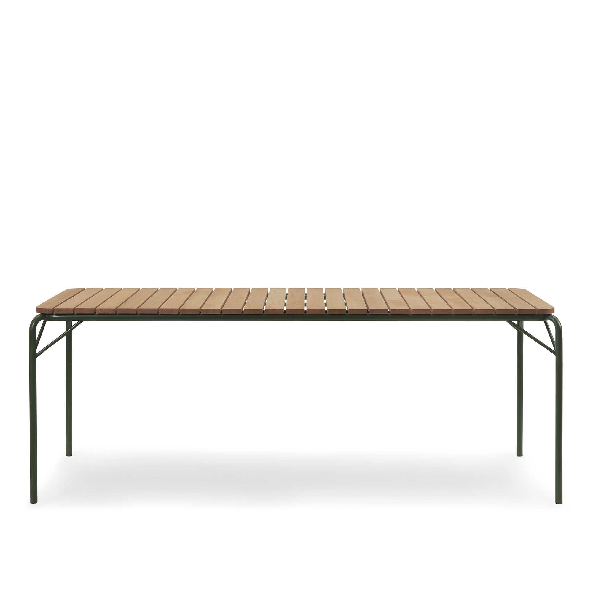 Normann Copenhagen - Vig Table 90 x 200 cm Robinia - Dark Green - Matbord utomhus - Simon Legald - Gr&ouml;n - Metall/Tr&auml;