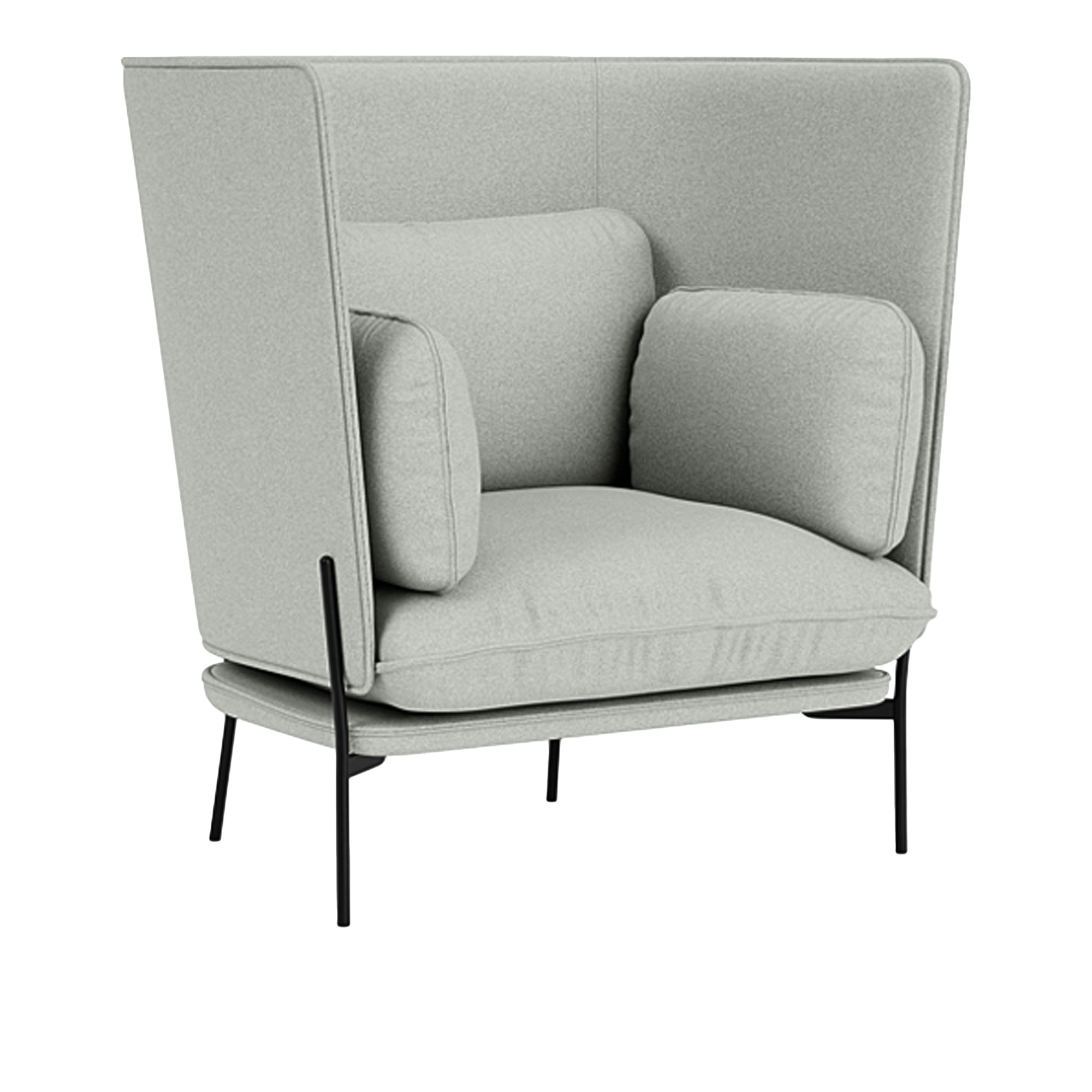 &Tradition - Cloud LN5 - Warm Black - Fabric cat.2 - Divina Melange 3 120 - Fåtöljer - Luca Nichetto - MDF/Metall