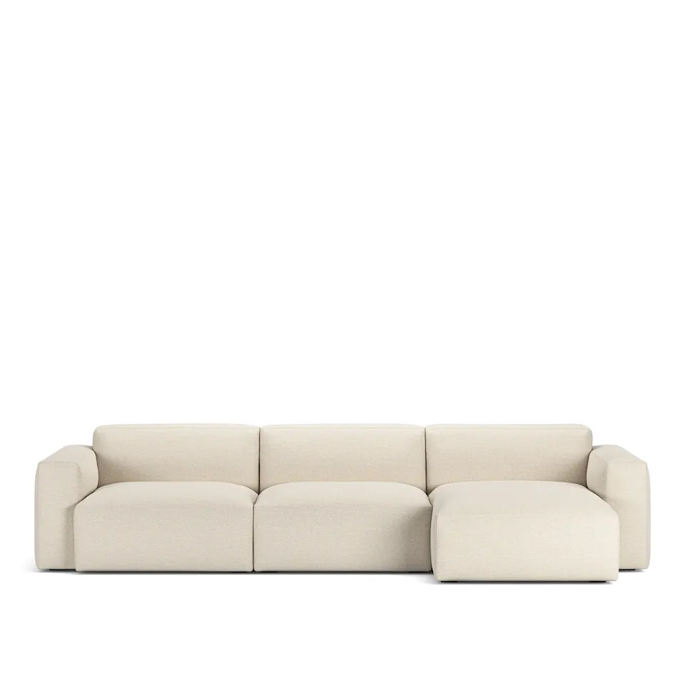 Brick 3-Seater Chaise Lounge Right Lario 38 Removable Upholstery