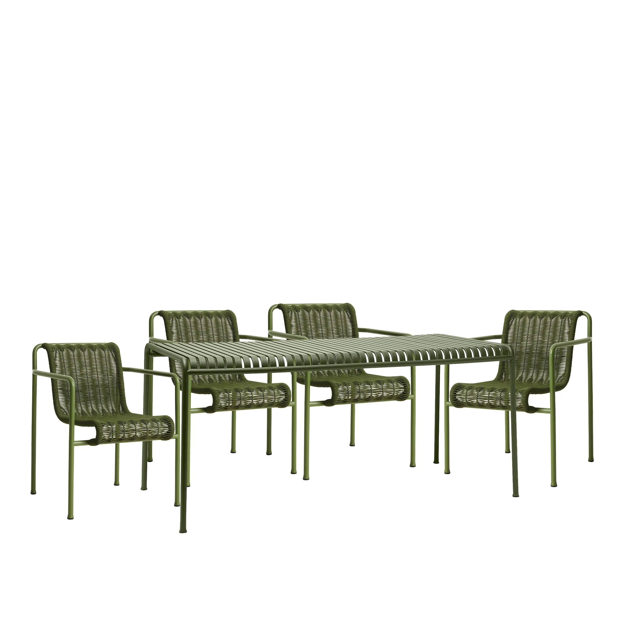 Palissade cord matgrupp med matbord & 4 karmstolar