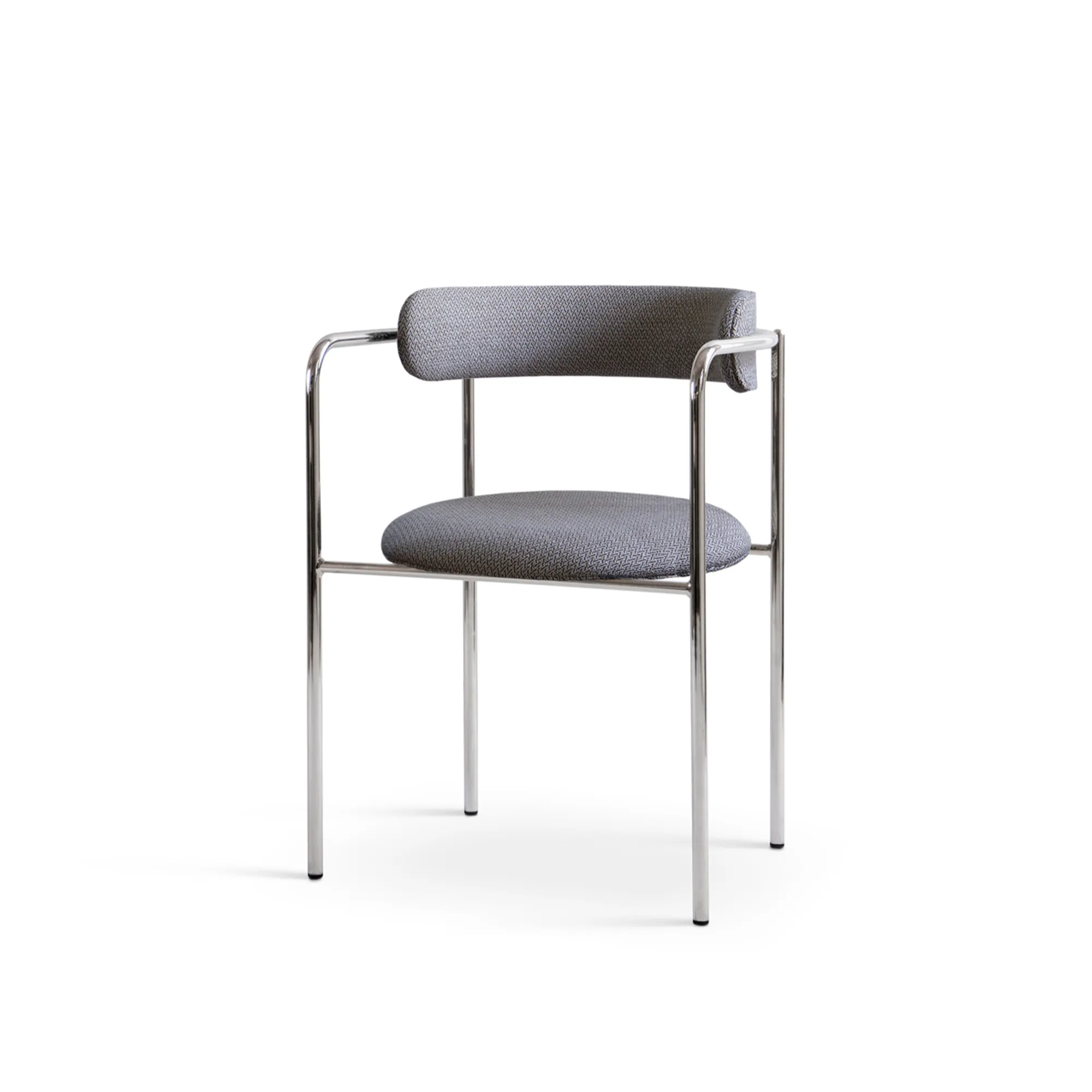 FF Chair Rounded Chrome Legs