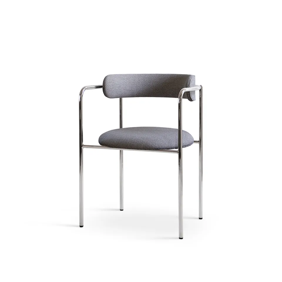 FF Chair Rounded Chrome Legs
