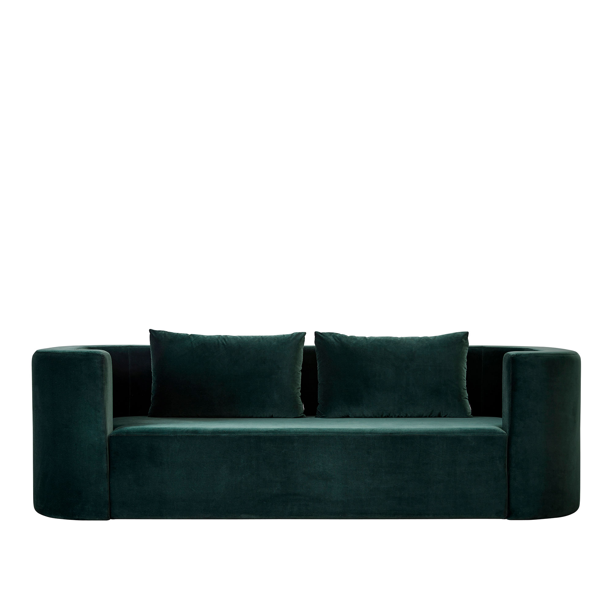 Verpan - VP168 Sofa 3-seater, Wood Frame, CMHR Foam, Vidar, Col. 0182 - Soffor - Verner Panton - Svart