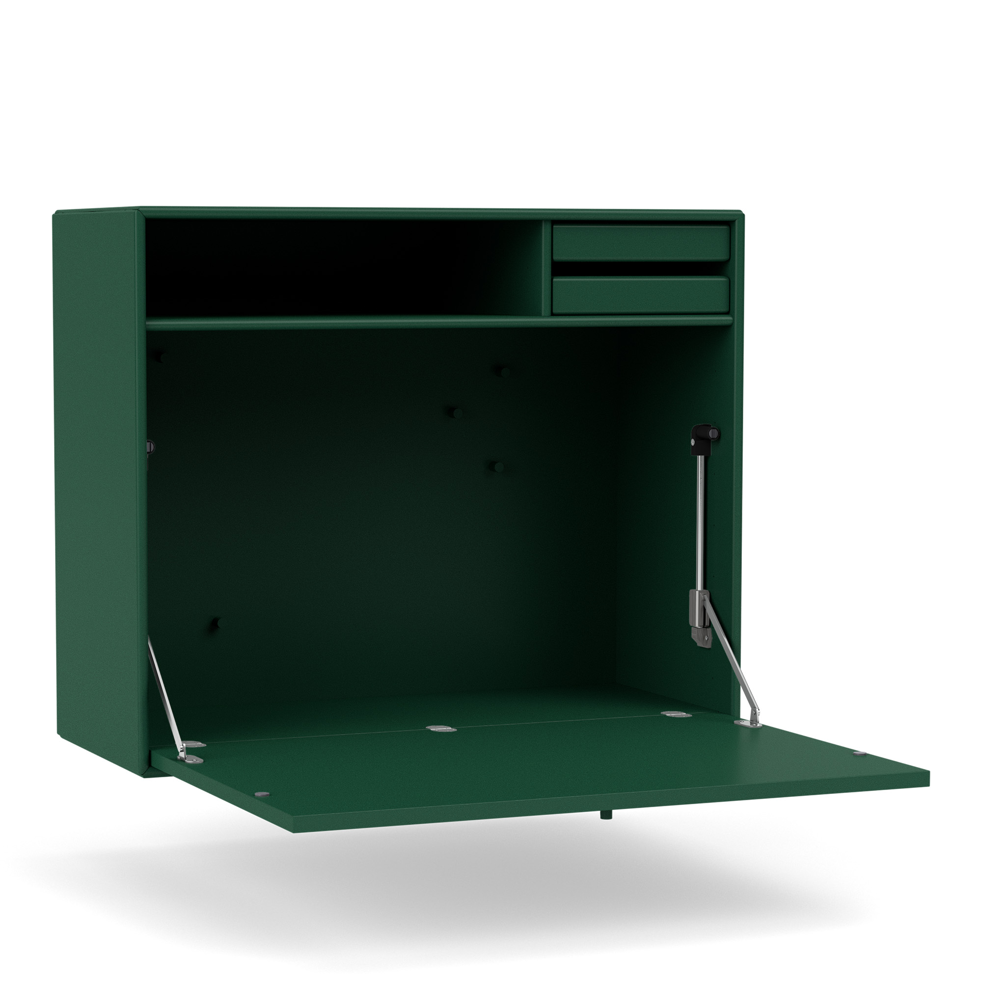 montana - studio secretary 136-pine 04 suspension rails - skrivbord - peter j. lassen - grön - trä