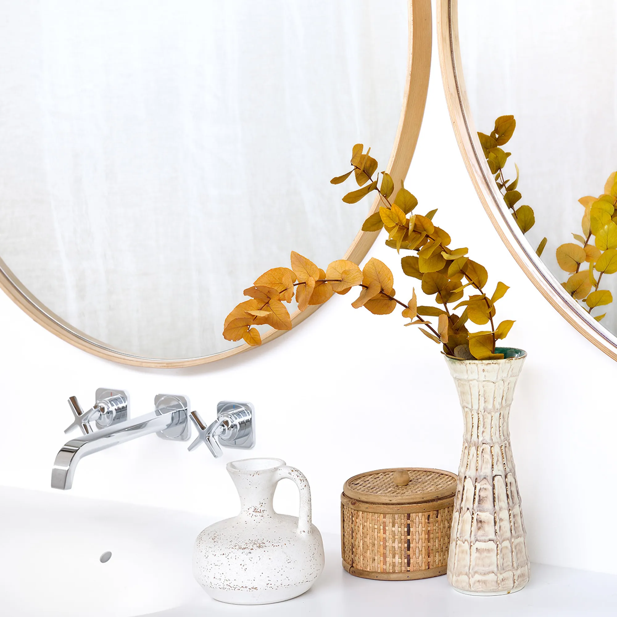 Layers Wall Mirror Oak