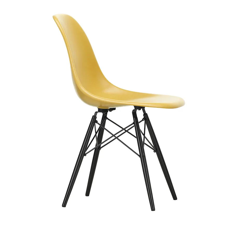 Eames Fiberglass Chair DSW stol Black Maple
