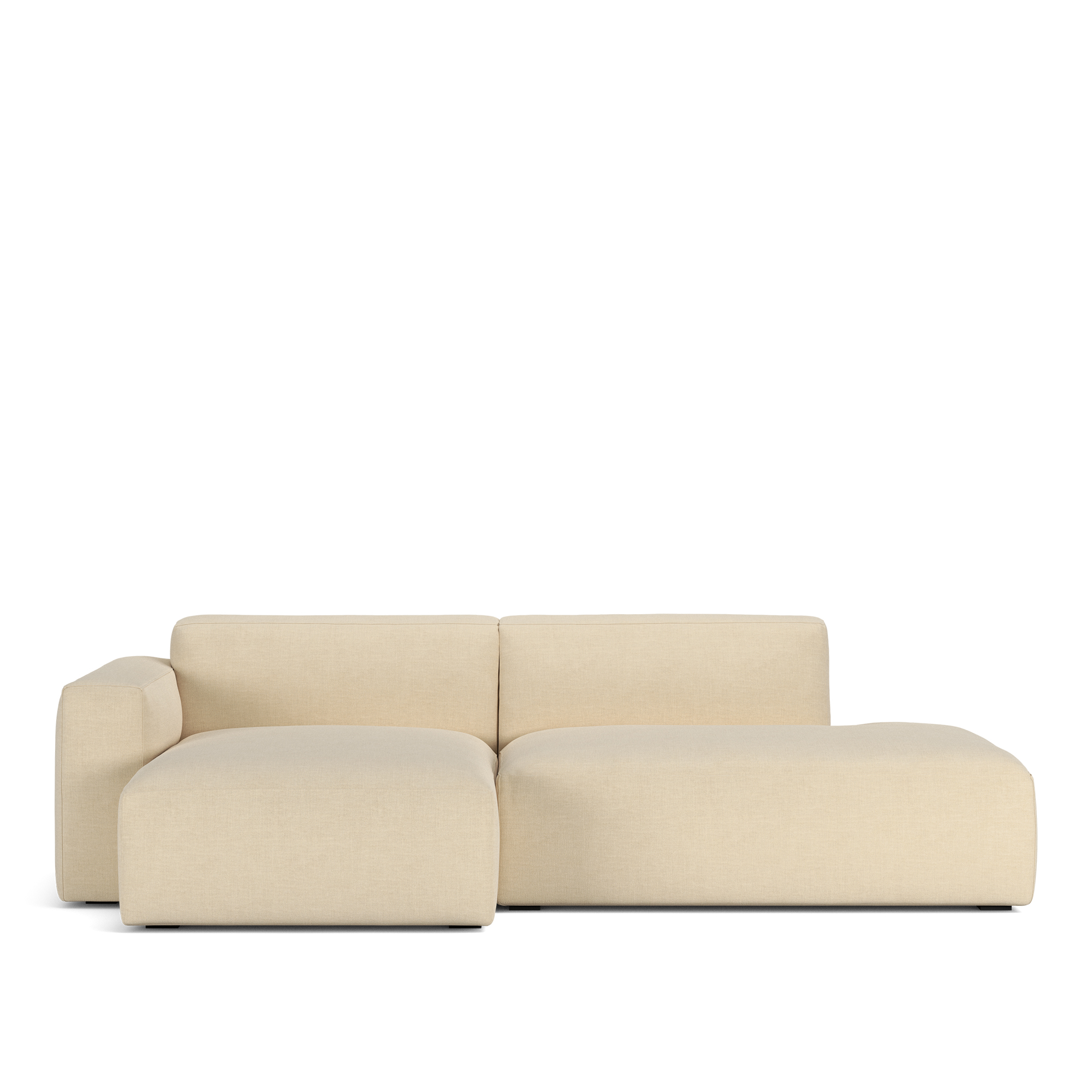 NOGA - Brick 2-Seater Chaise Lounge Open End Right Sienna 101 Removable Upholstery - Soffor
