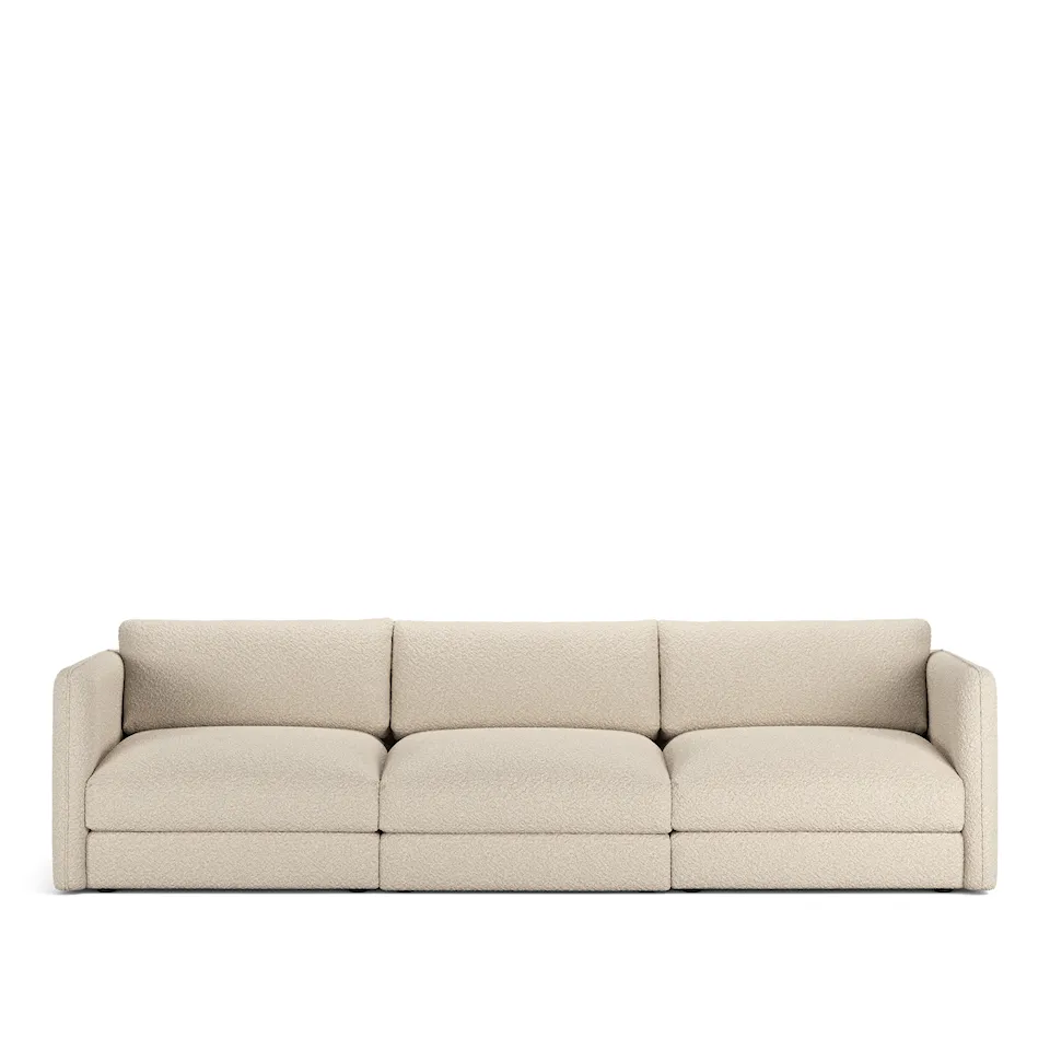 Pavarotti 3-Seater, Removable Cover, Cushion Variant 03, Ascot White