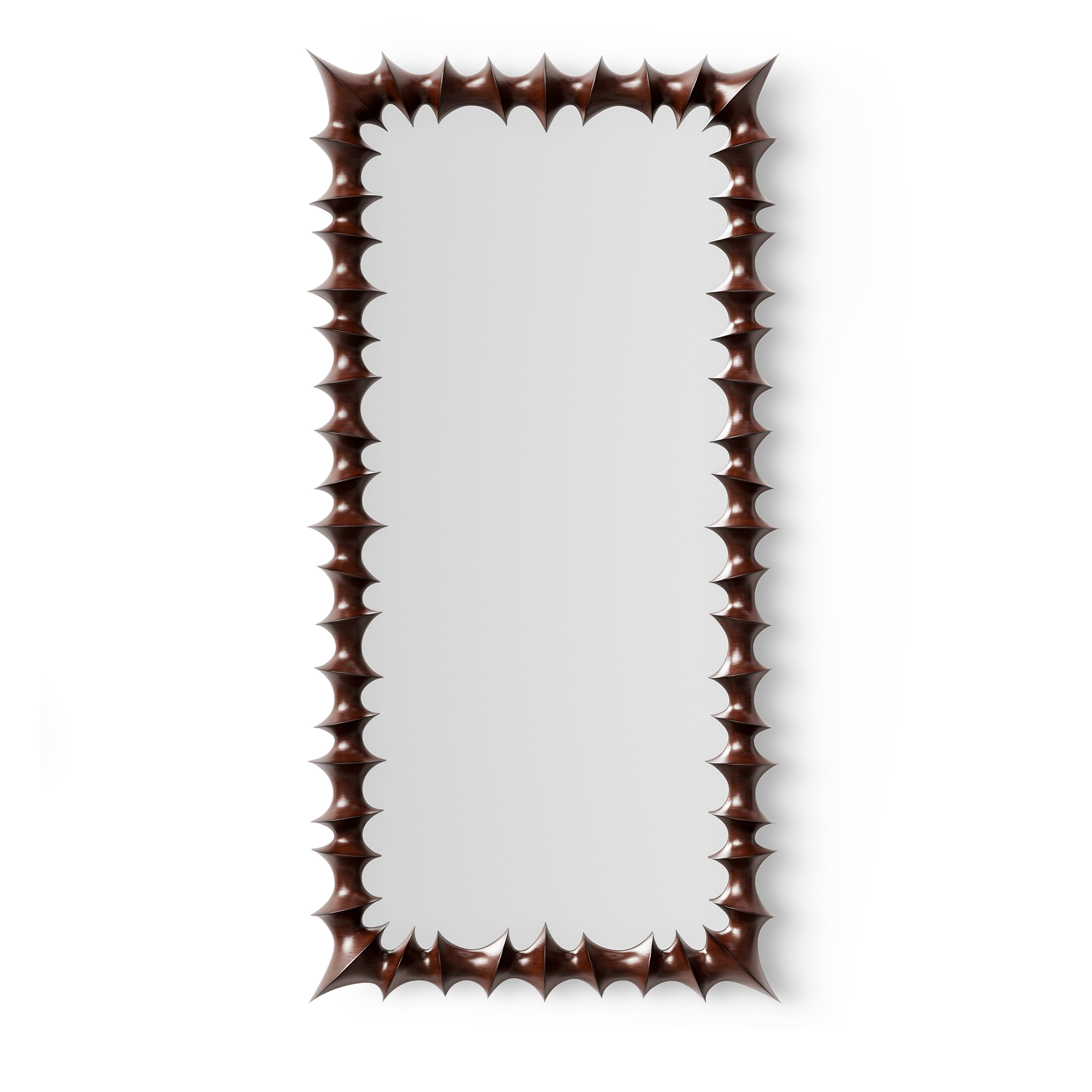 Dusty Deco - Brutalist Mirror Large Natural - Väggspeglar - Träfärgad | Inredning - Speglar - Väggspeglar | Möbelexperten