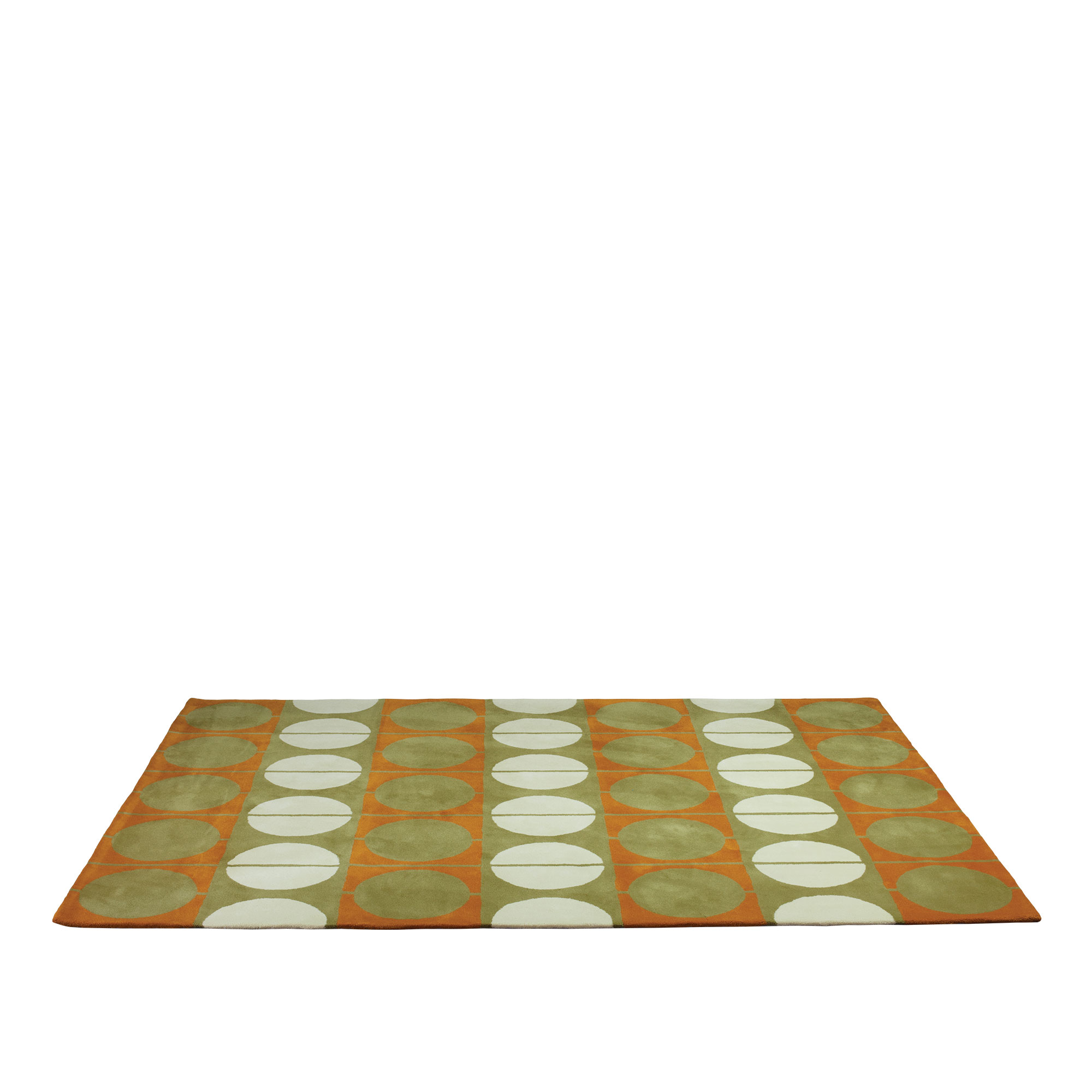 House of Finn Juhl - Circle Rug, 175 x 175 cm, Gul - Mönstrade mattor - Finn Juhl - Flerfärgad,Orange,Grön