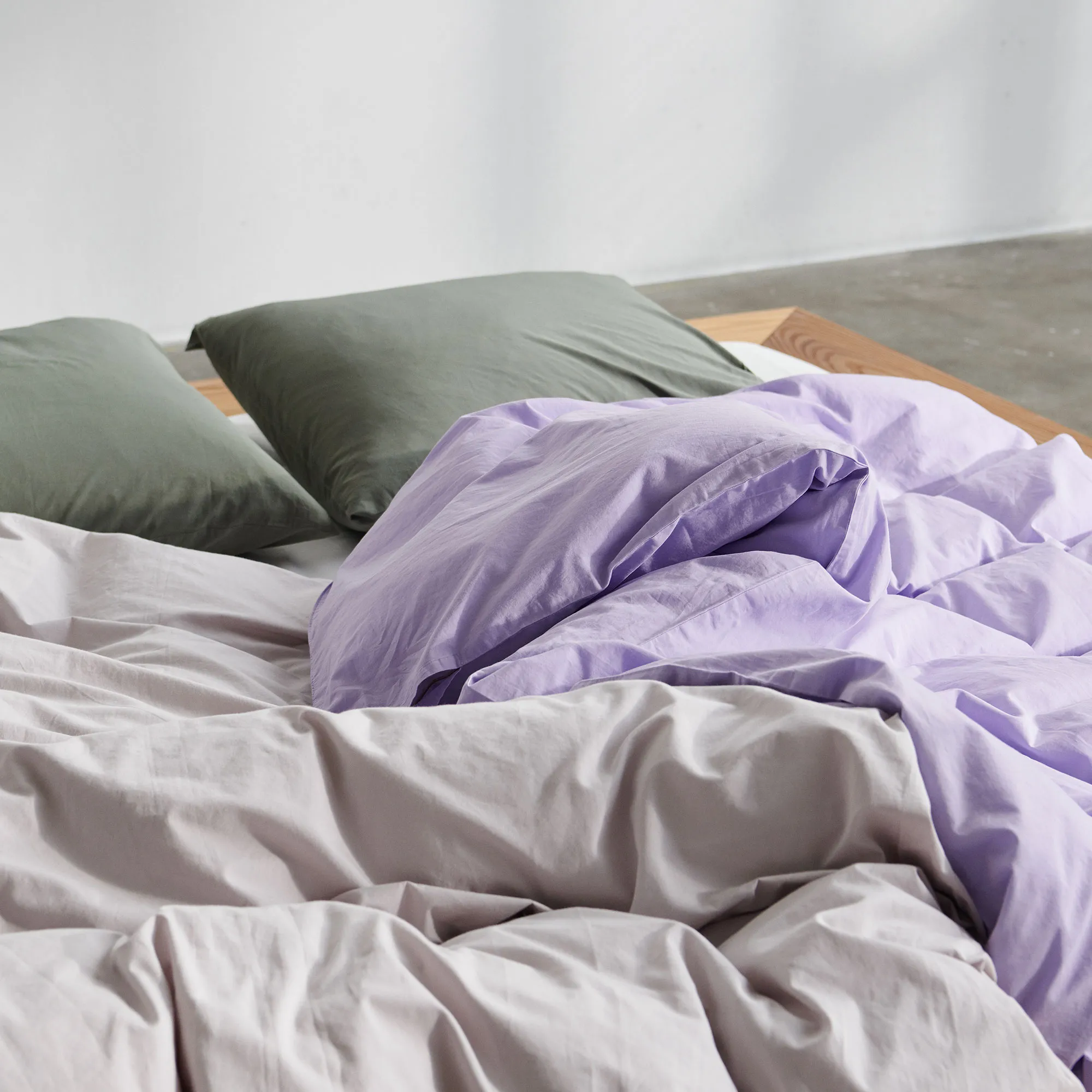 Percale örngott enfärgat 50x60cm