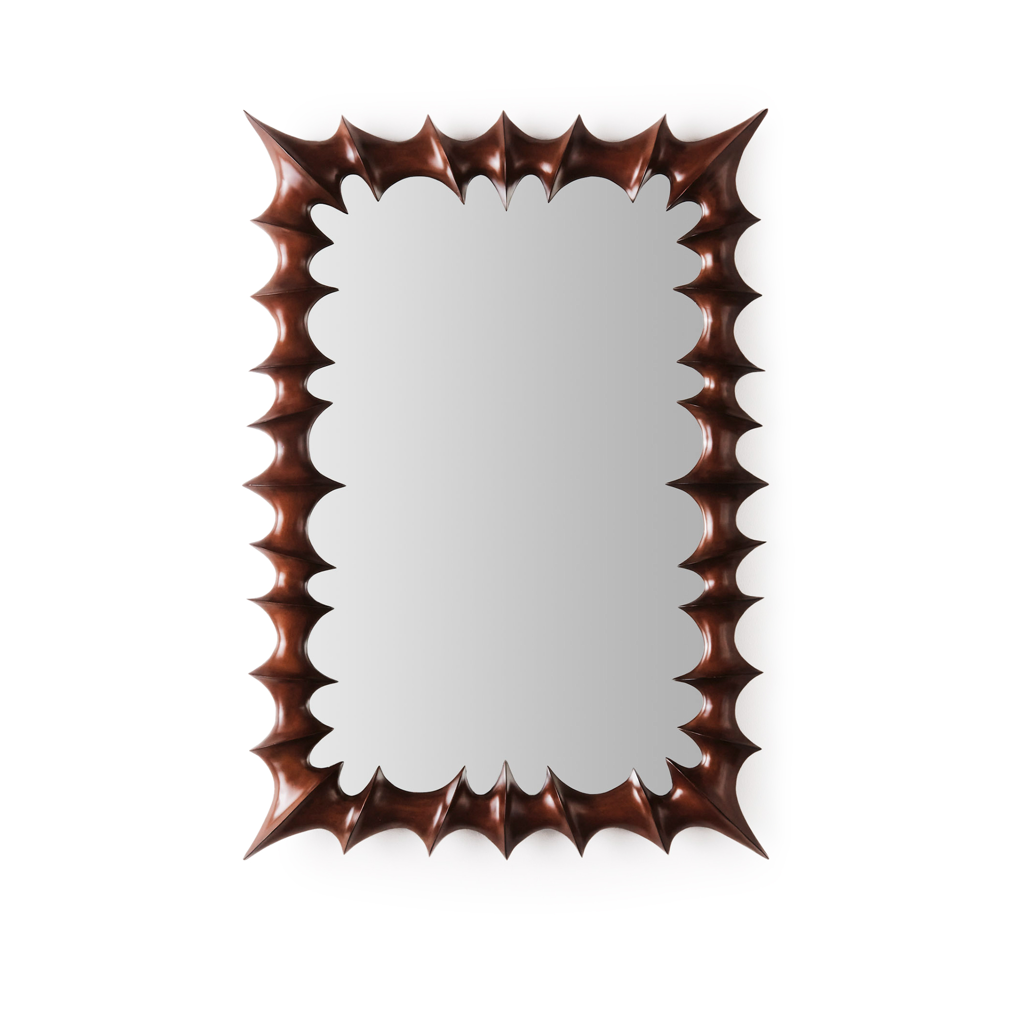 Dusty Deco - Brutalist Mirror Small Natural - Golvspeglar - Edin & Lina Kjellvertz - Brun,Träfärgad | Inredning - Speglar - Golvspeglar | Möbelexperten