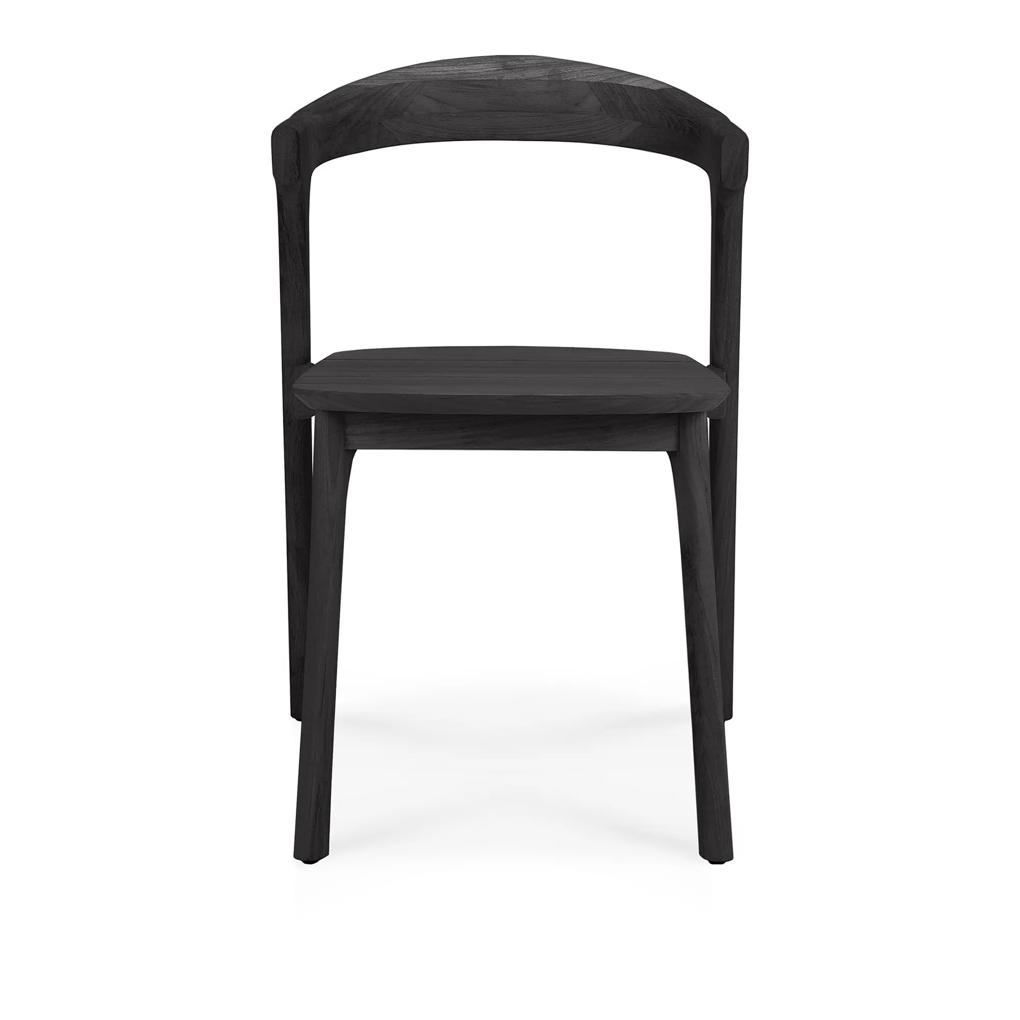 Bok Outdoor Dining Chair - Varnished Oak/Black
