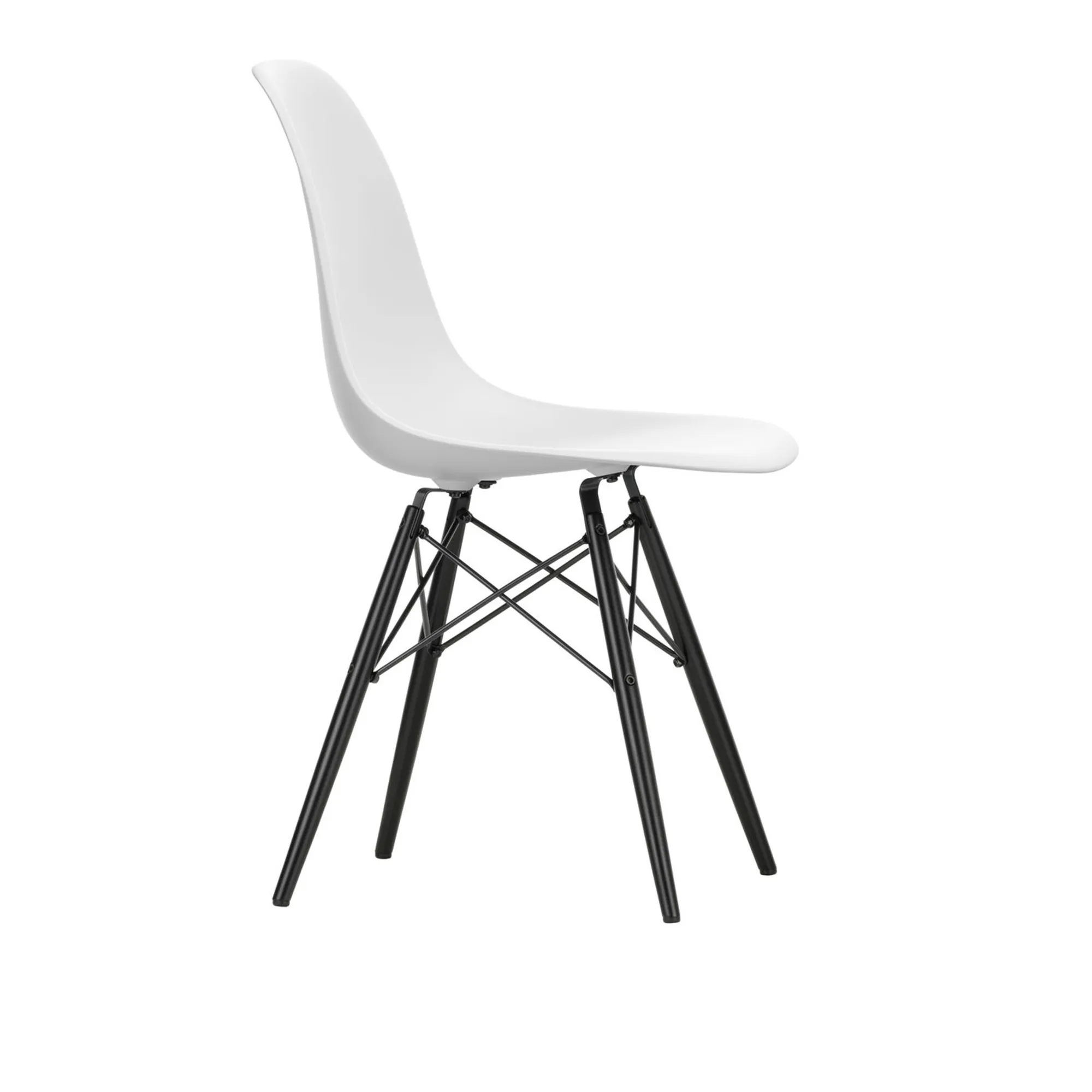Eames RE Plastic Chair DSW stol Black Maple