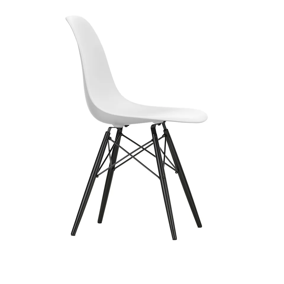 Eames RE Plastic Chair DSW stol Black Maple
