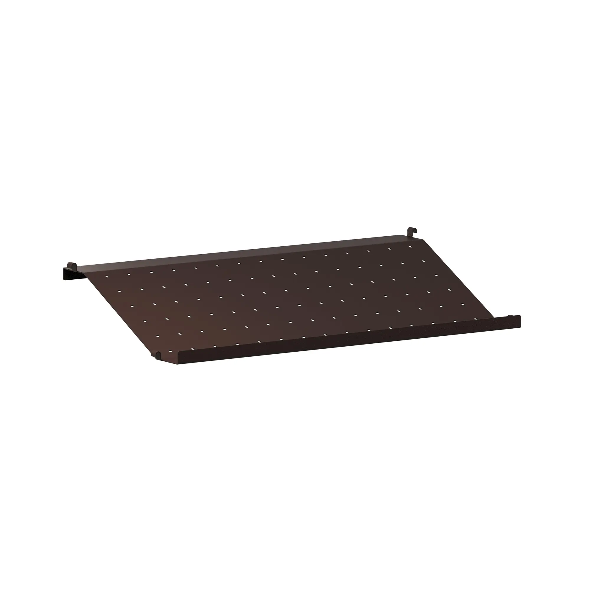 Skohylle metall 58x30cm mørkebrun