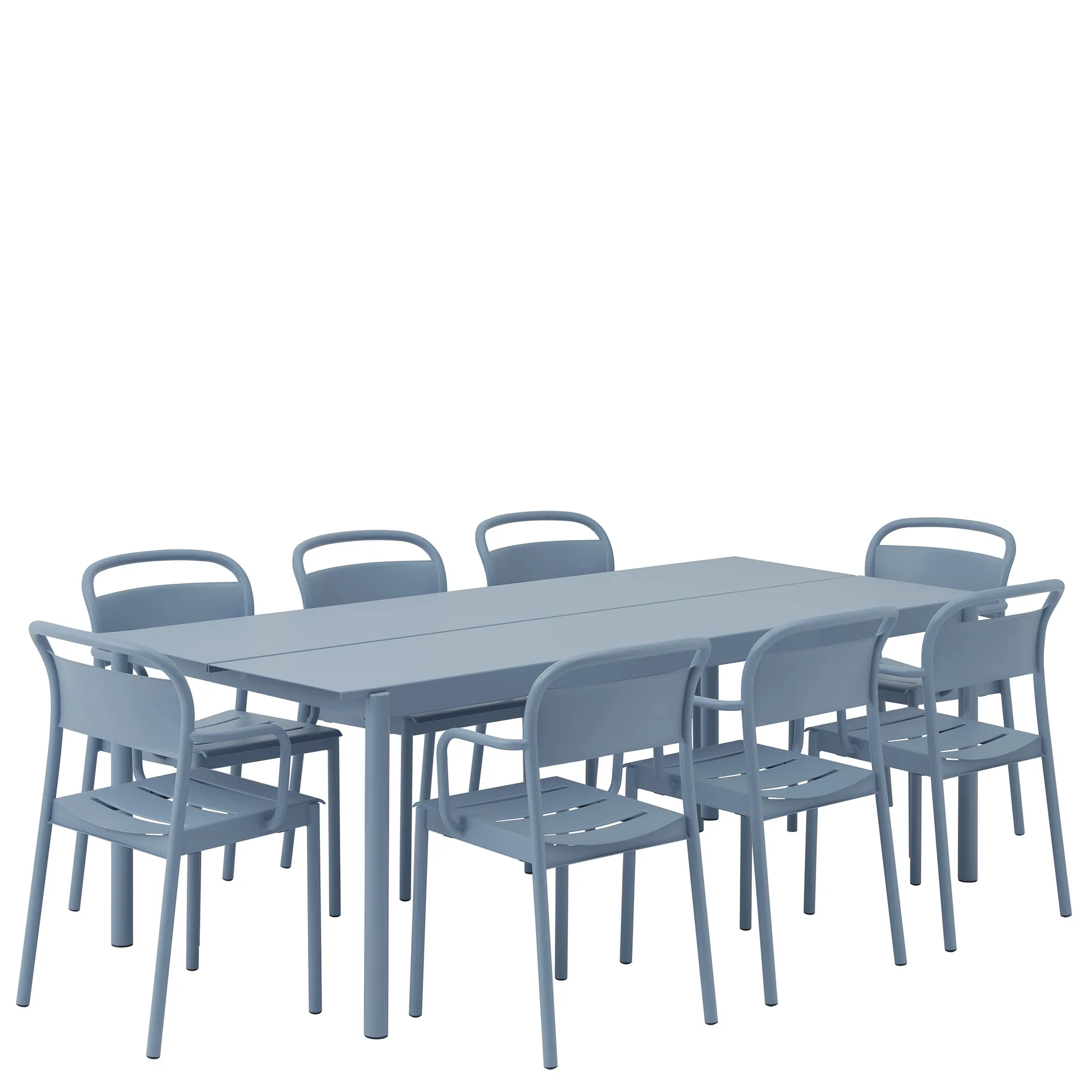 Linear steel table 200cm