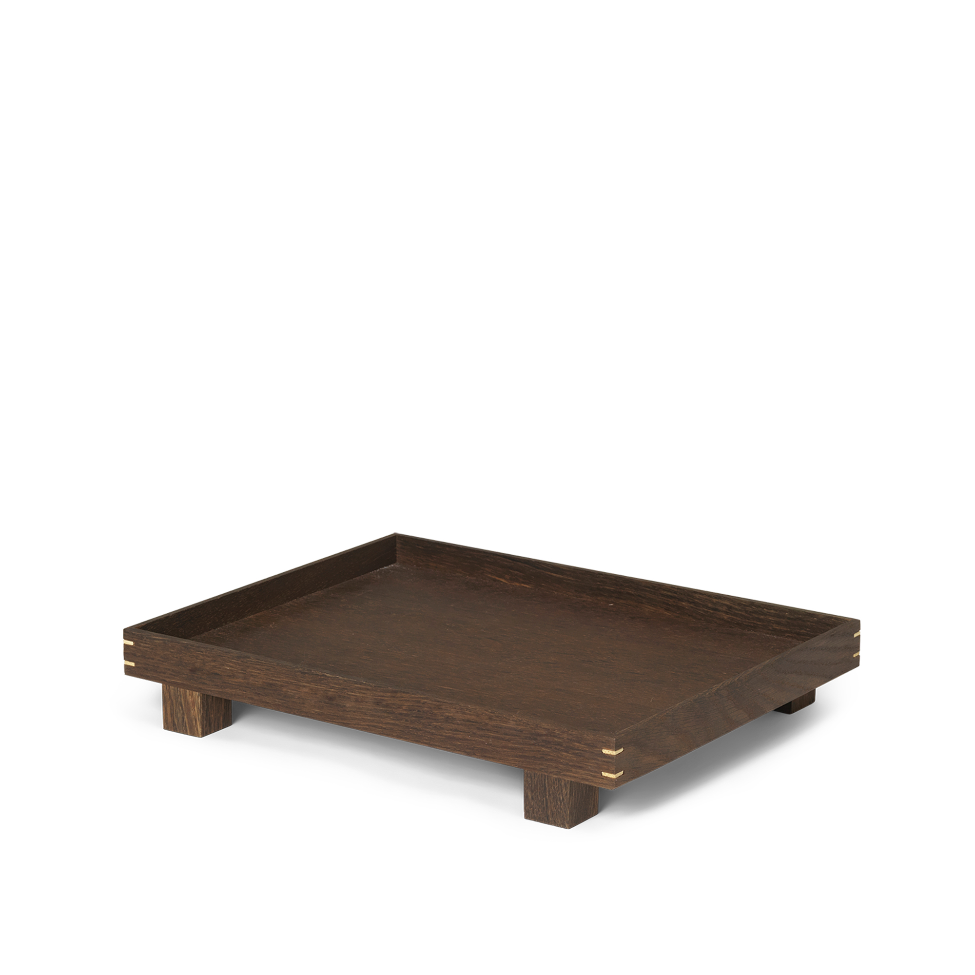 Ferm Living - Bon Wooden Tray - Large - Smoked Oak - Serveringsbrickor - MDF/Trä | Servering - Serveringstillbehör - Serveringsbrickor | Möbelexperten