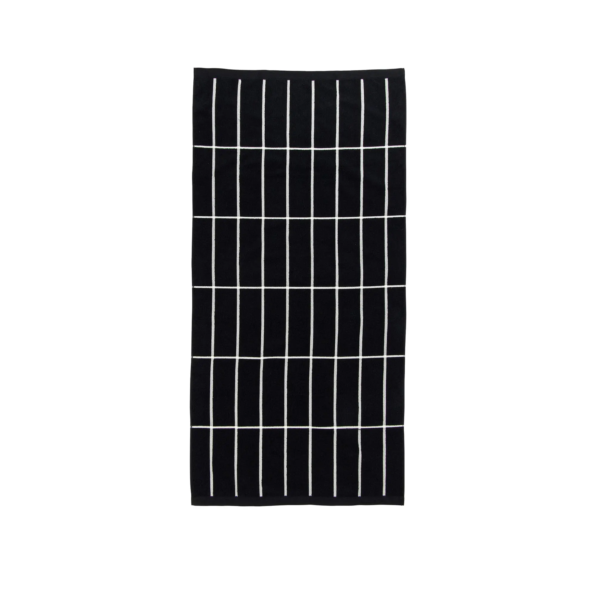 Tiiliskivi handhandduk 50x70 cm black, white