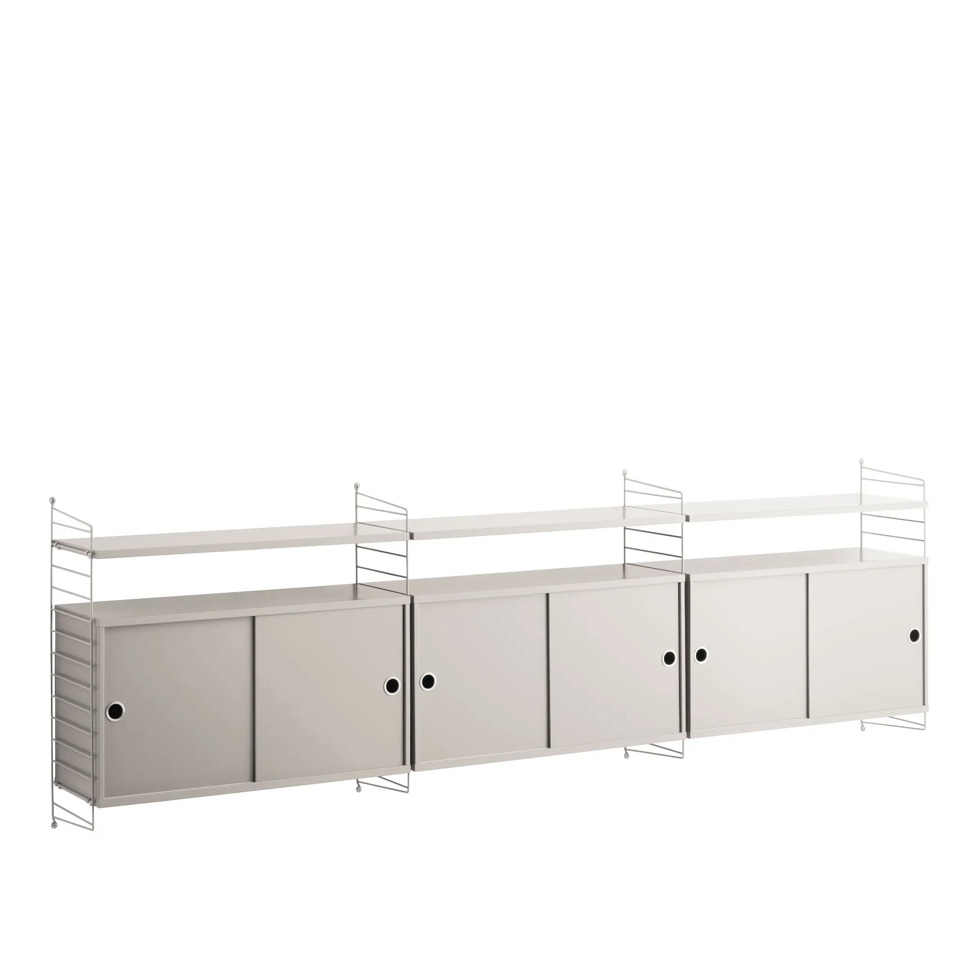 Vardagsrum hyllsystem beige