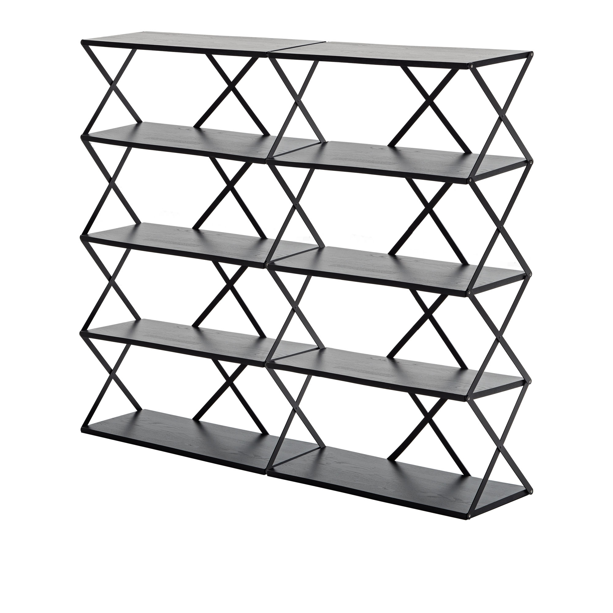 HEM - Lift Shelf 10 - Black - Hyllsystem - Staffan Holm - Svart - Metall/Trä