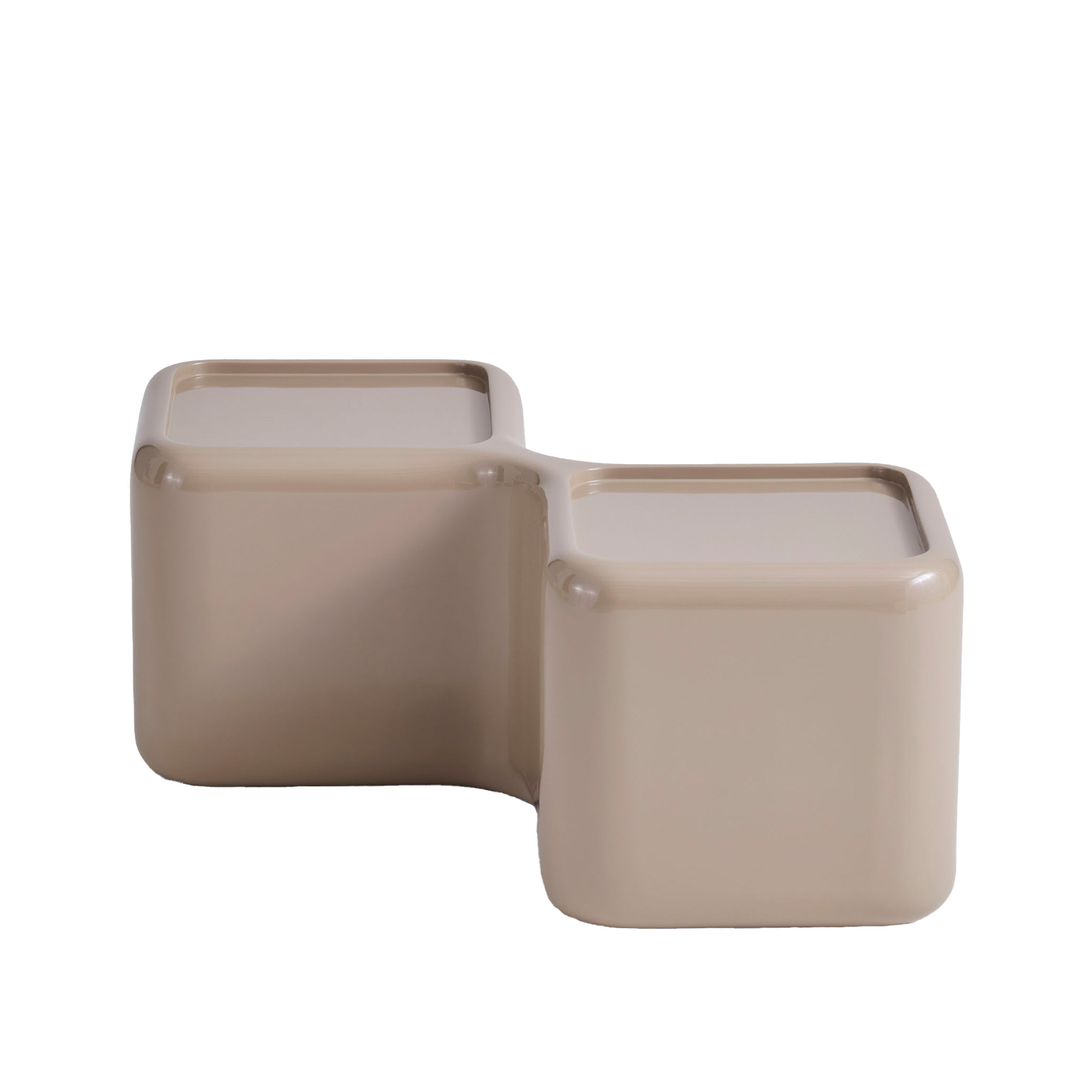 NO GA Projects - Rectangular Module Table High Table Brown - Sofabord - Willo Perron - Brun - Plast