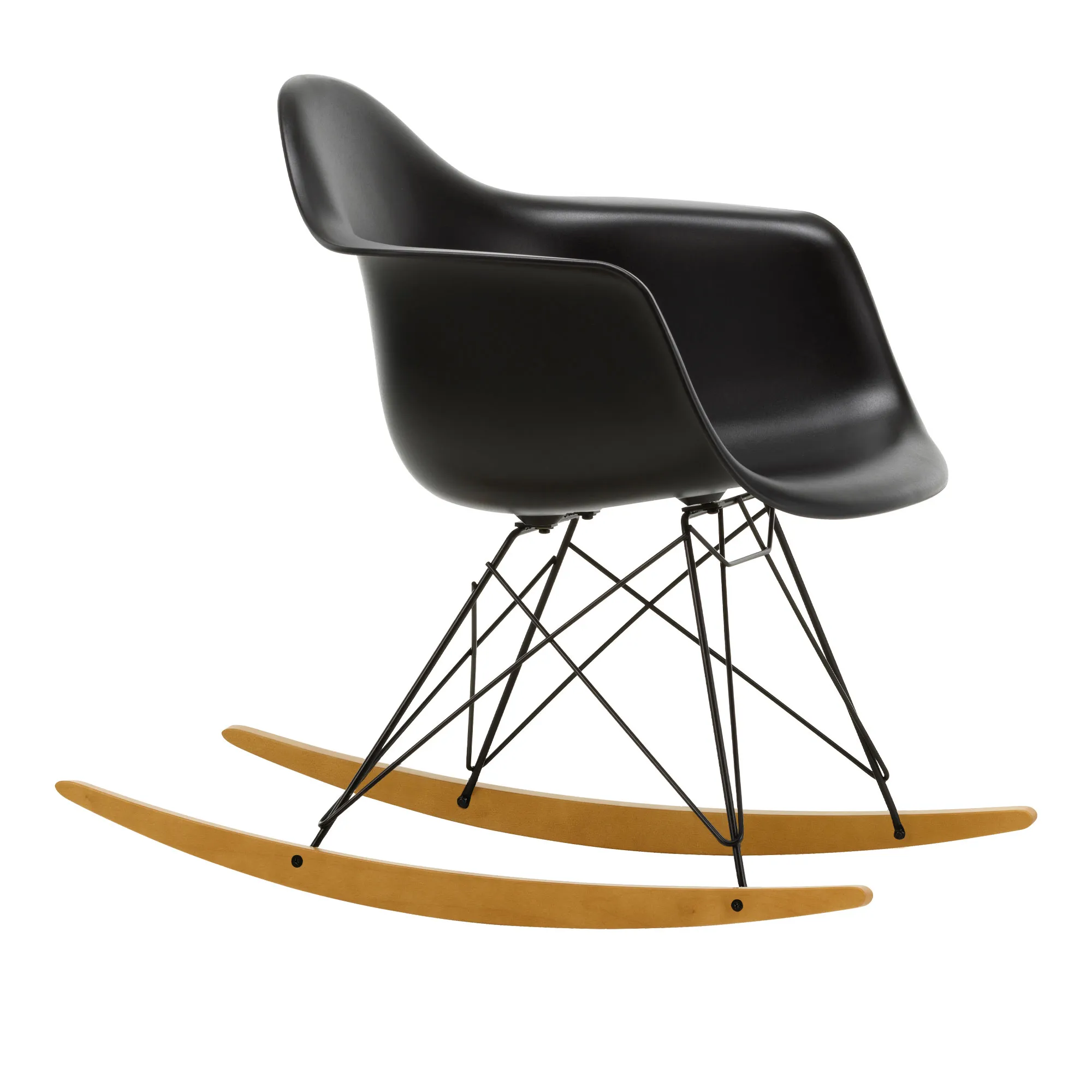 Eames RE Plastic Armchair RAR gungstol Basic Dark/Golden Maple