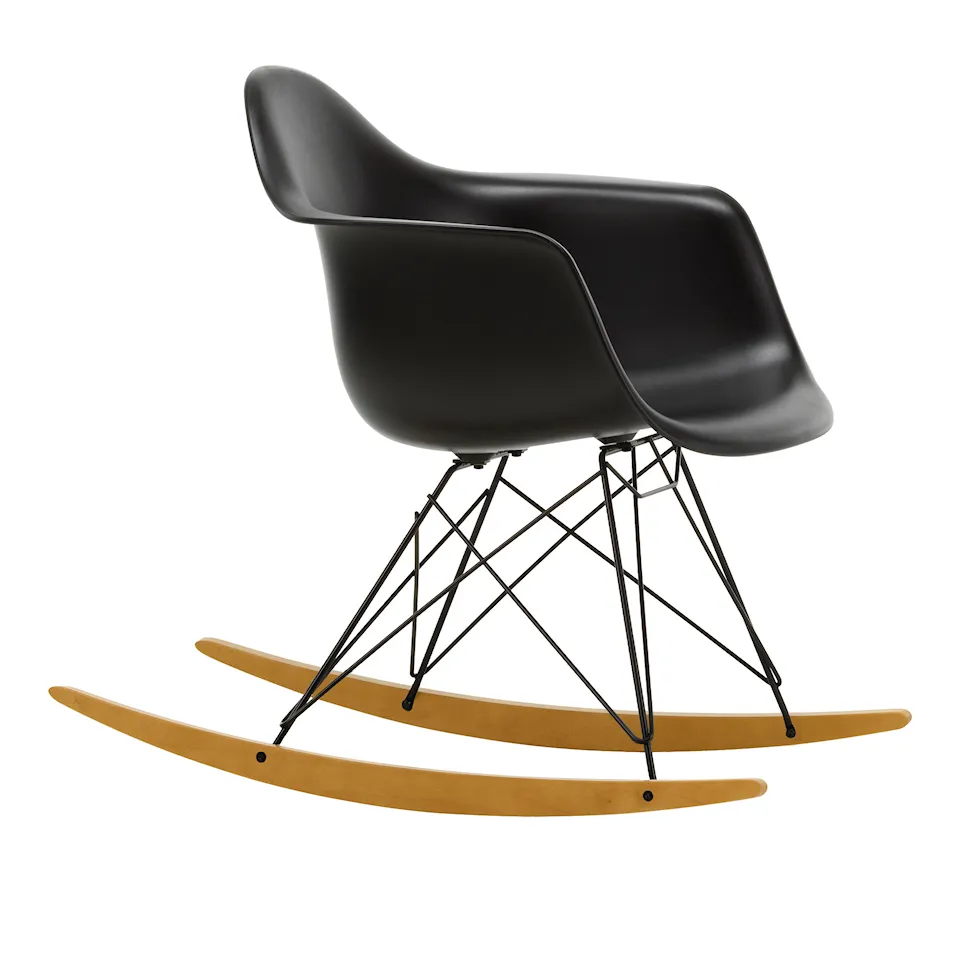 Eames RE Plastic Armchair RAR gungstol Basic Dark/Golden Maple