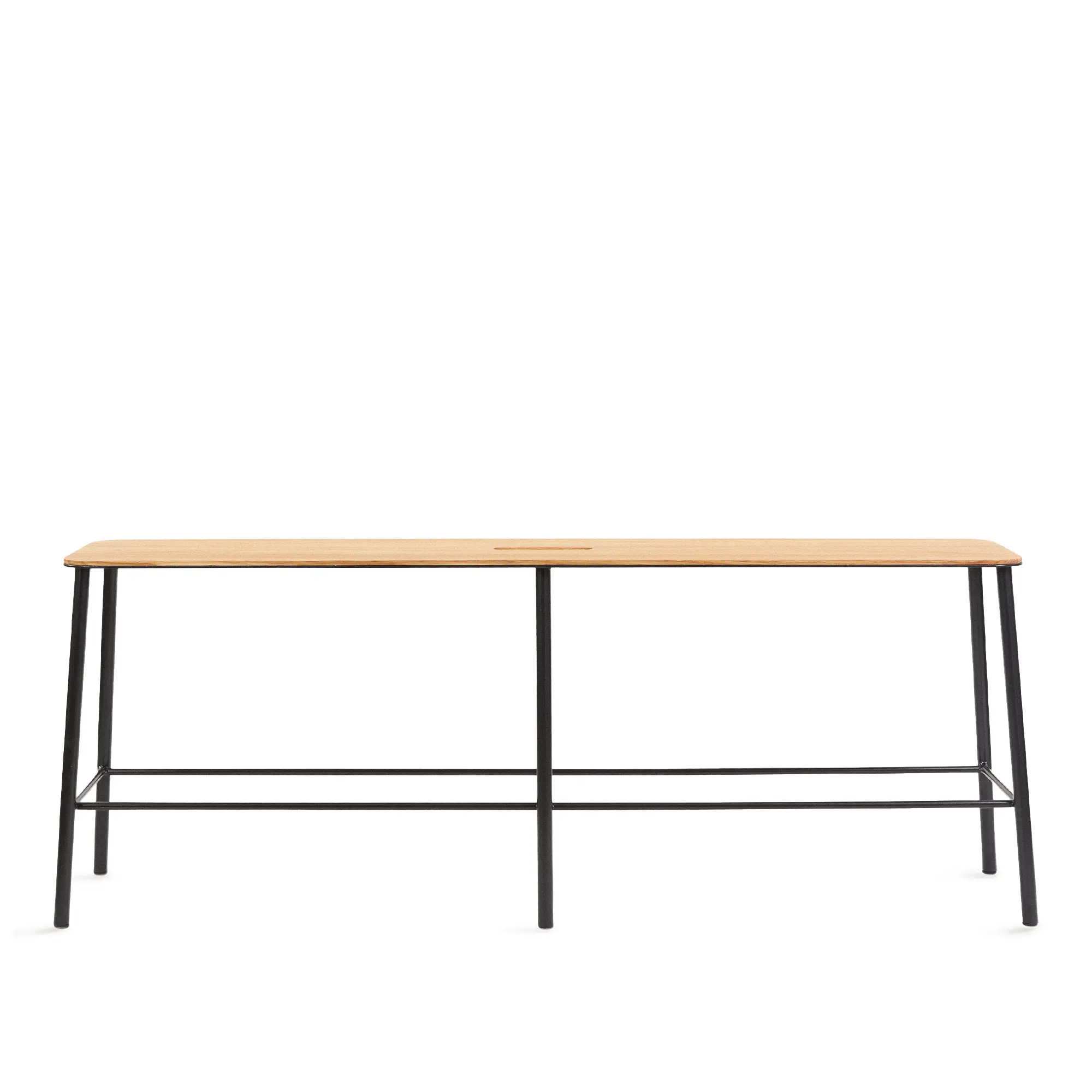 Adam Bench – Black / Oak – L120