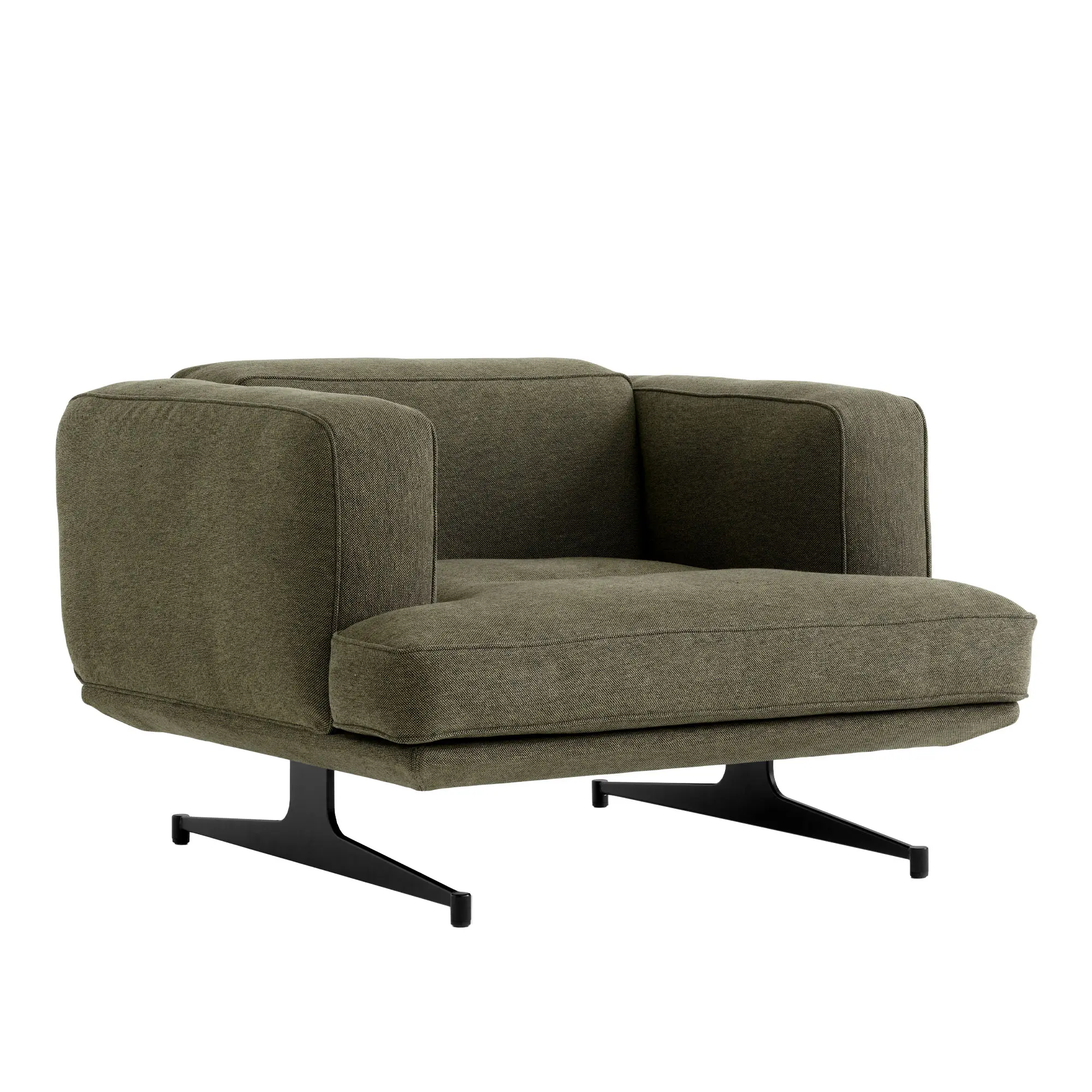 Inland AV21 1-sits soffa varm svart ben