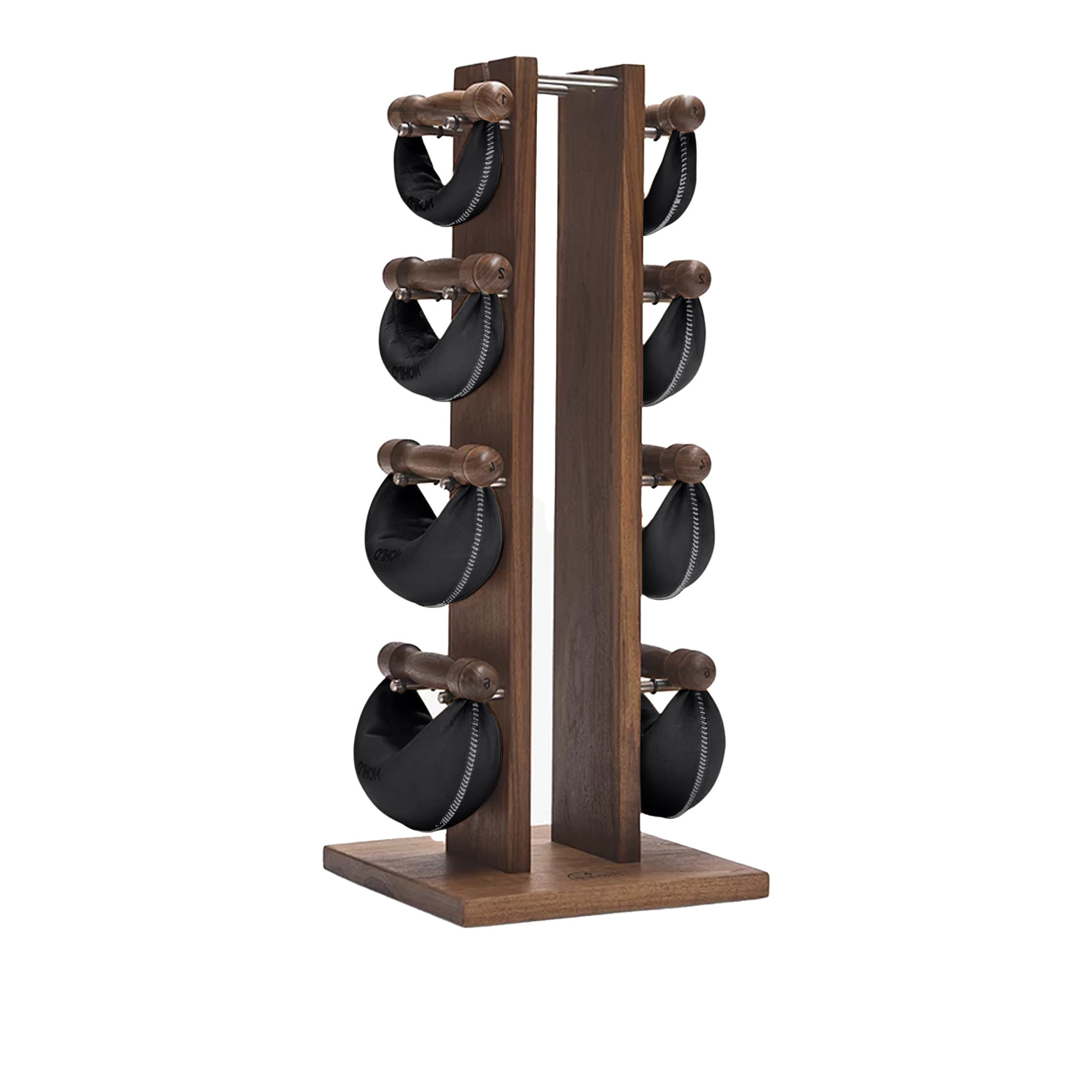 WaterRower - NOHrD SwingTower Hand-weight Set, Walnut Black Special - Träningsredskap - Träfärgad