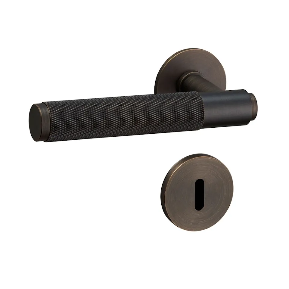 Door Lever Handle & Key Escutcheon Plate