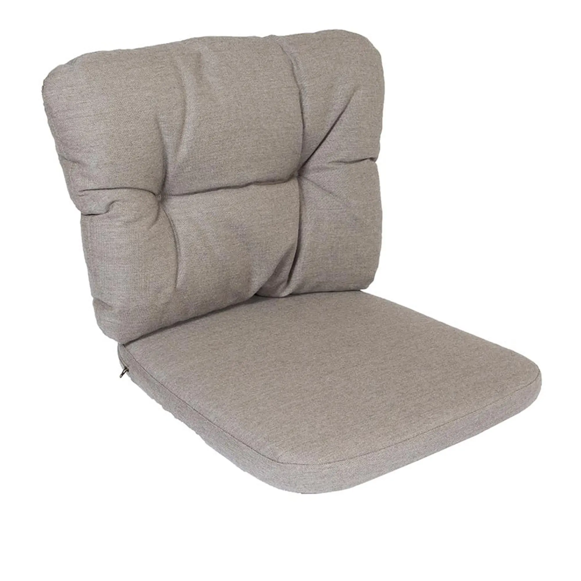 Ocean outdoor dining chair cushion set – Taupe Natté