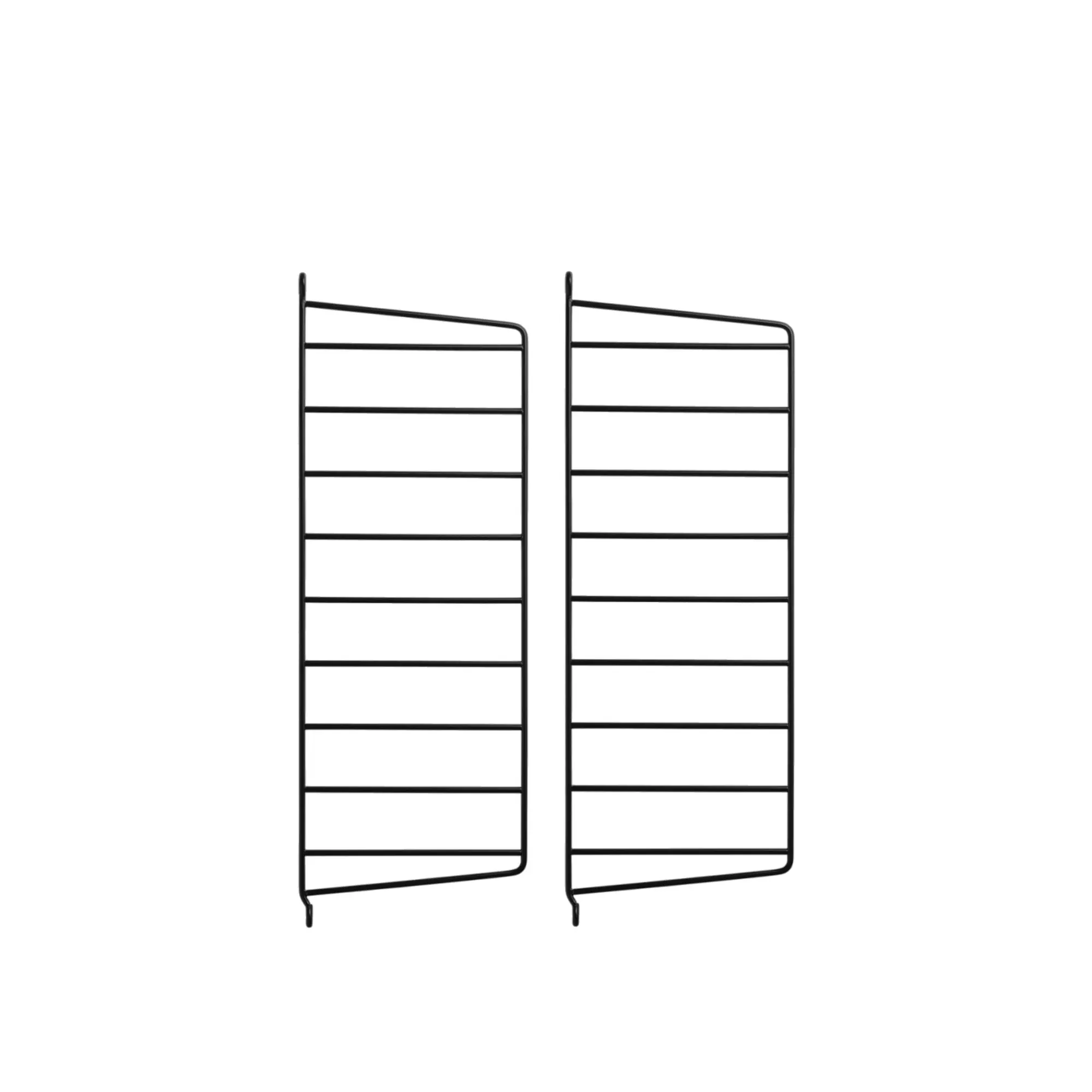 Väggavel 50 x 20 cm 2-pack svart